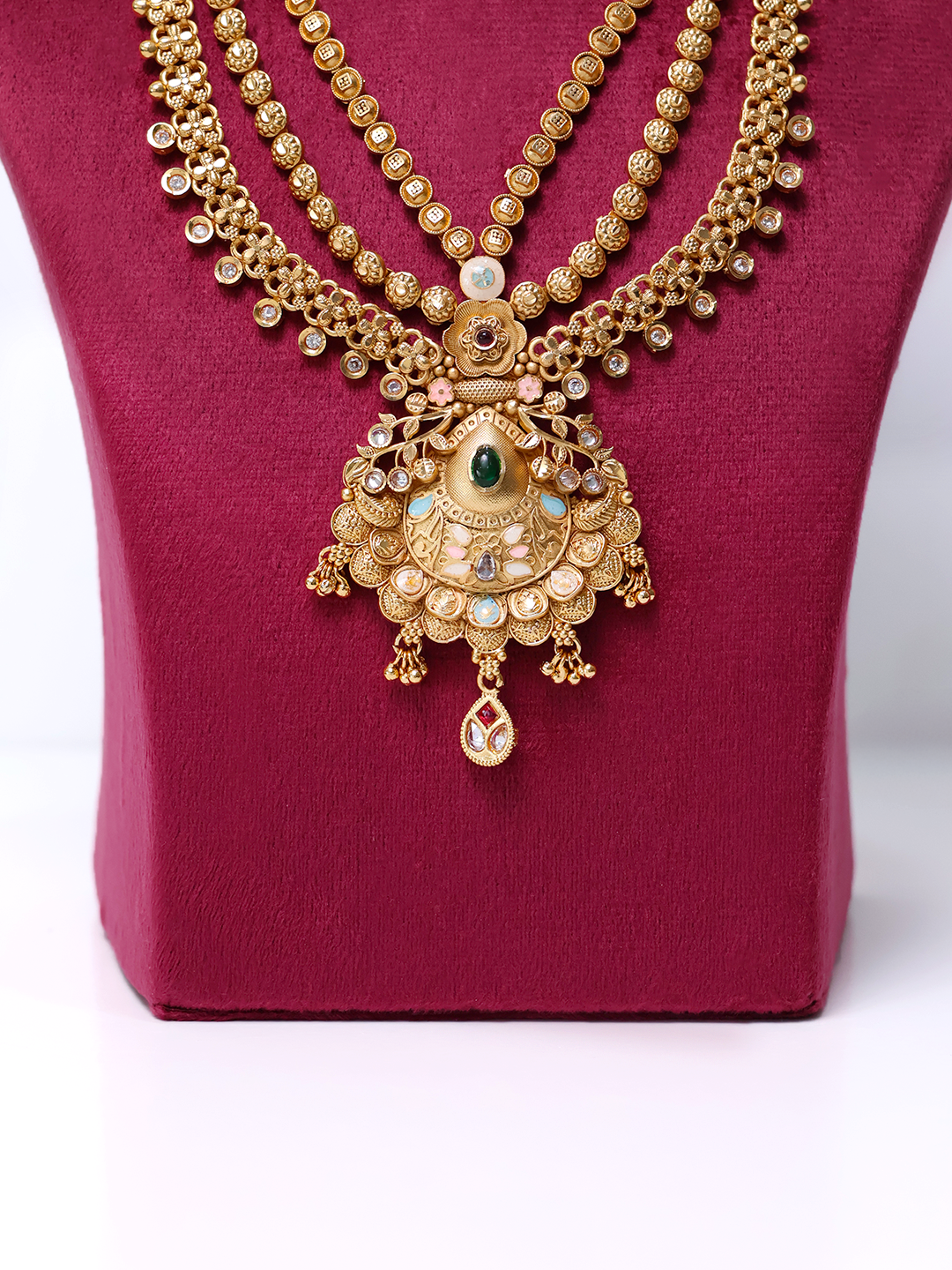 Temple Glory Gilded Majesty Three-Strand Necklace Set