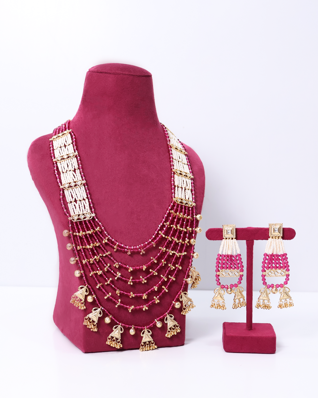 Gulabi Multi-Layered Beaded Royale Necklace