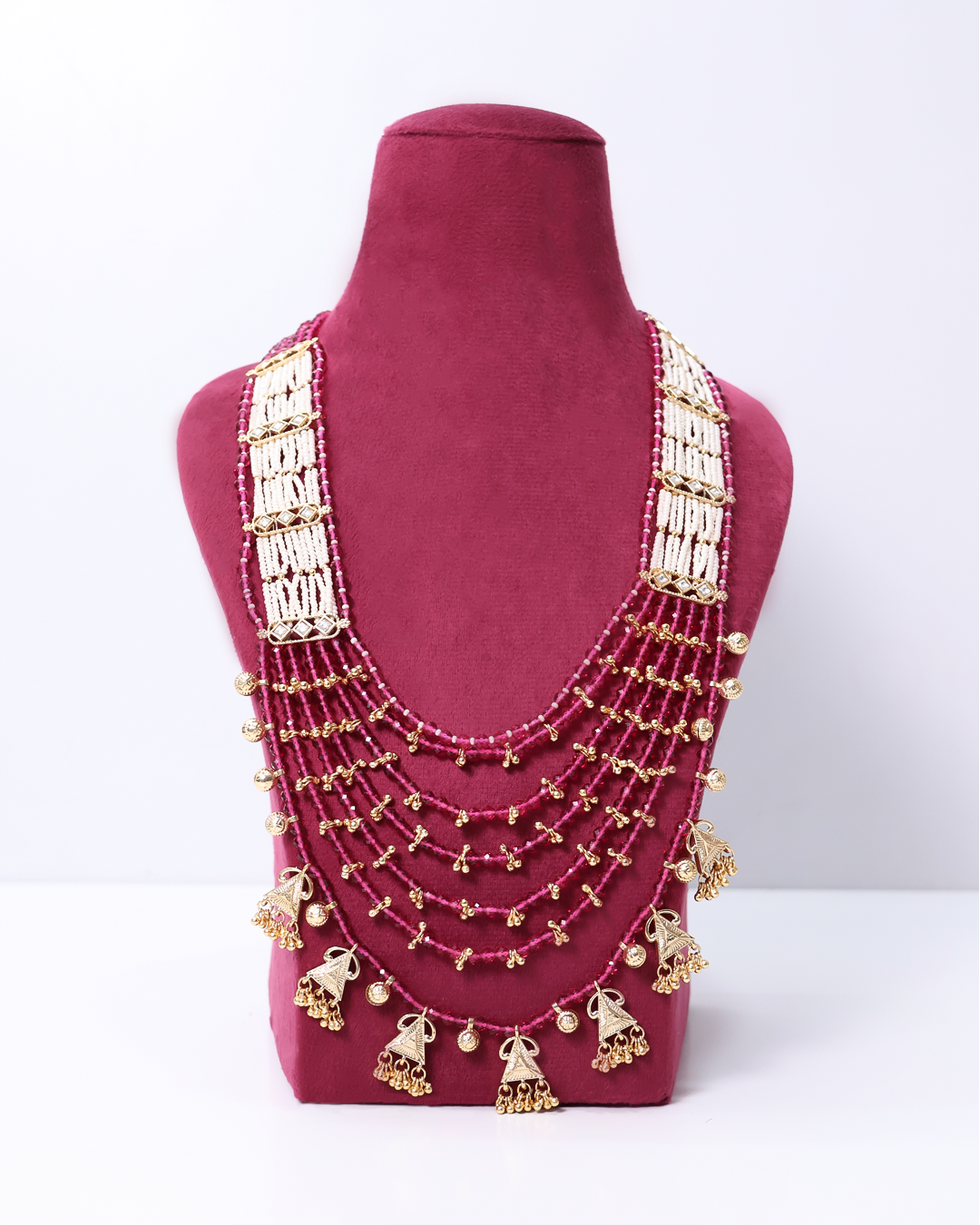 Gulabi Multi-Layered Beaded Royale Necklace
