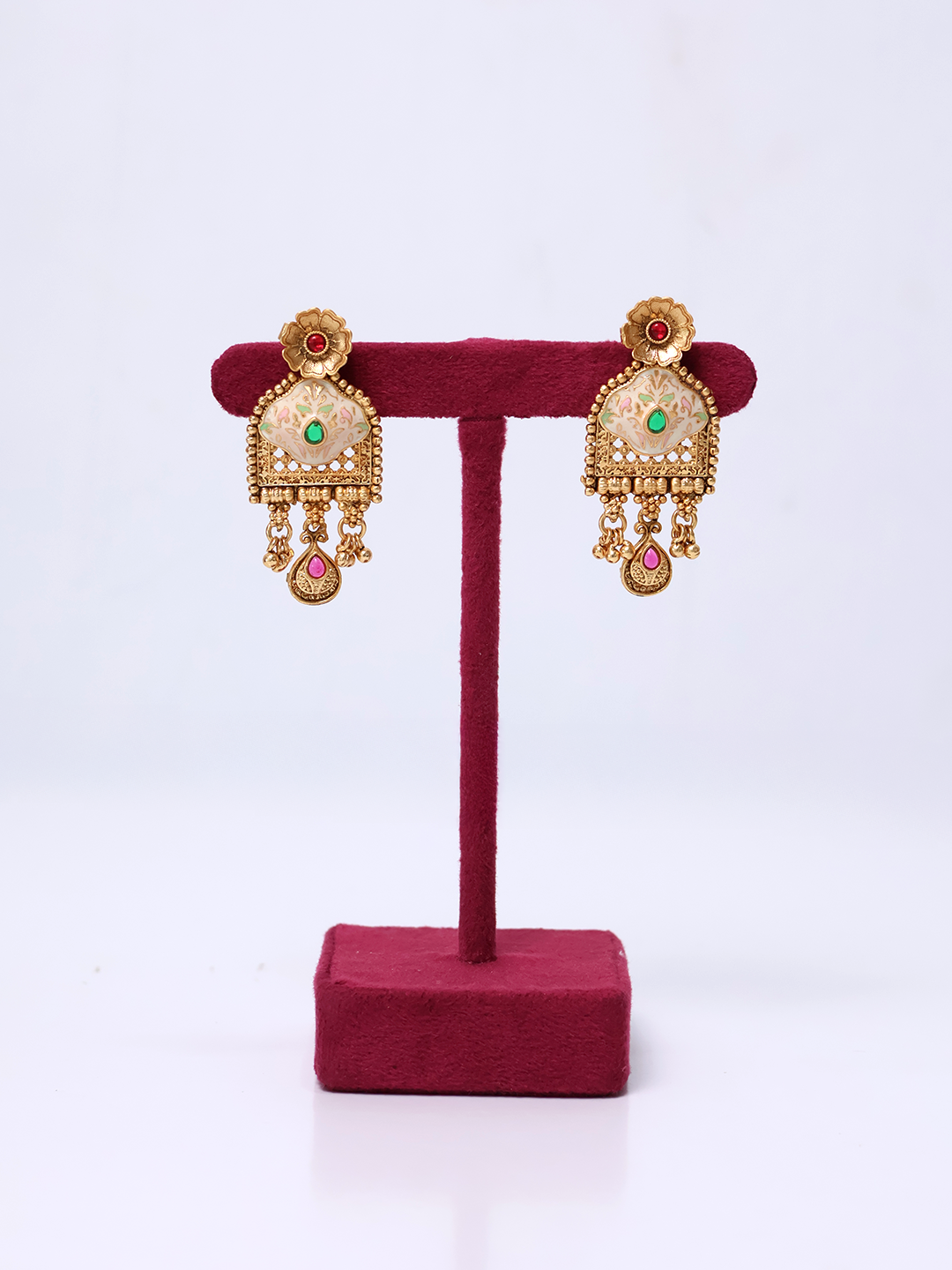 Jadau Heritage Regal Beaded Ensemble Necklace Set