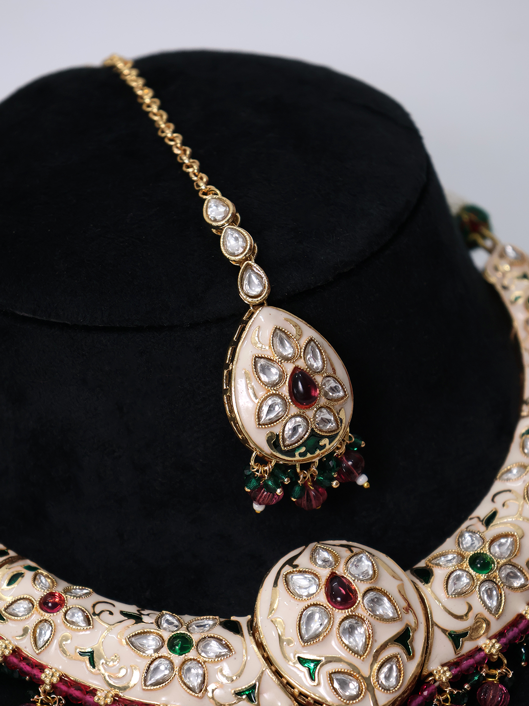 Mughal Majesty Polki Kundan Choker Necklace Set