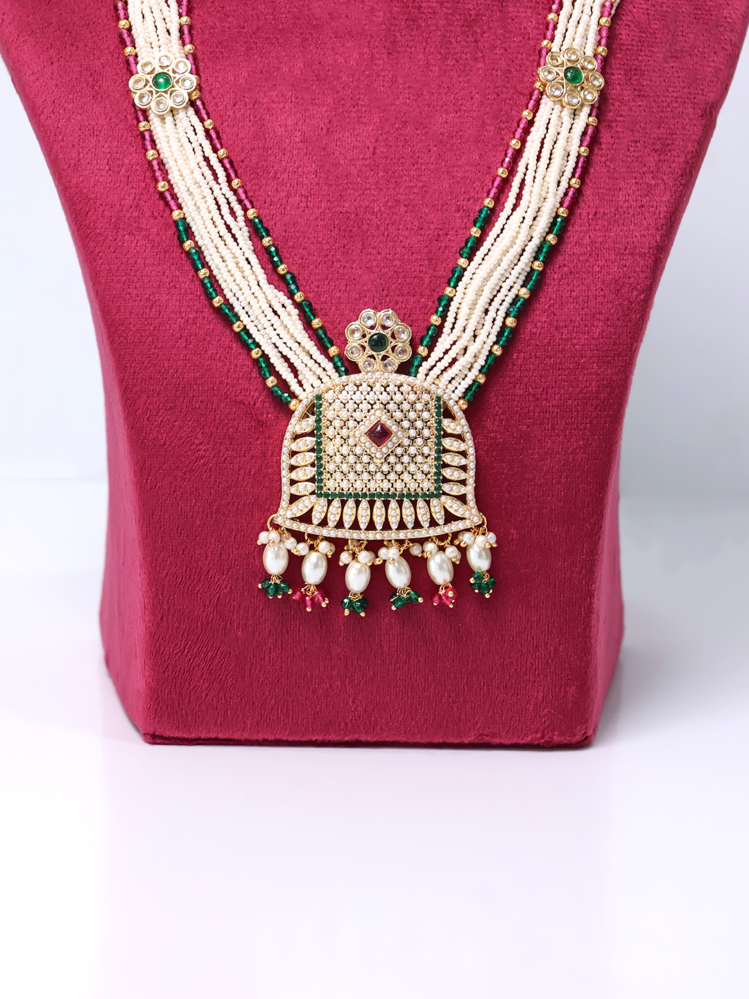 Sabyasachi-Inspired Kundan & Polki Necklace Set
