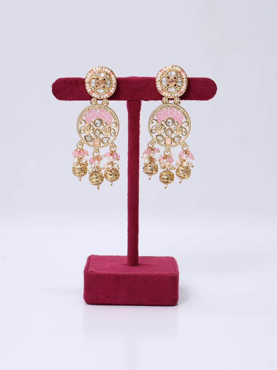 Rajput Radiance Polki Uncut Stone Necklace Set