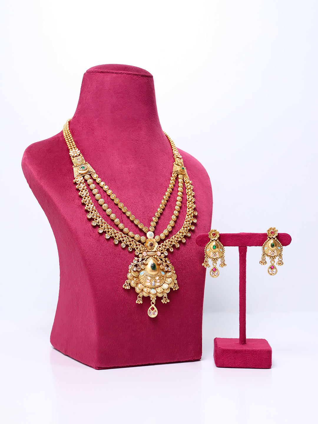 Temple Glory Gilded Majesty Three-Strand Necklace Set