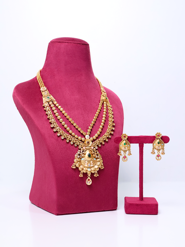 Temple Glory Gilded Majesty Three-Strand Necklace Set