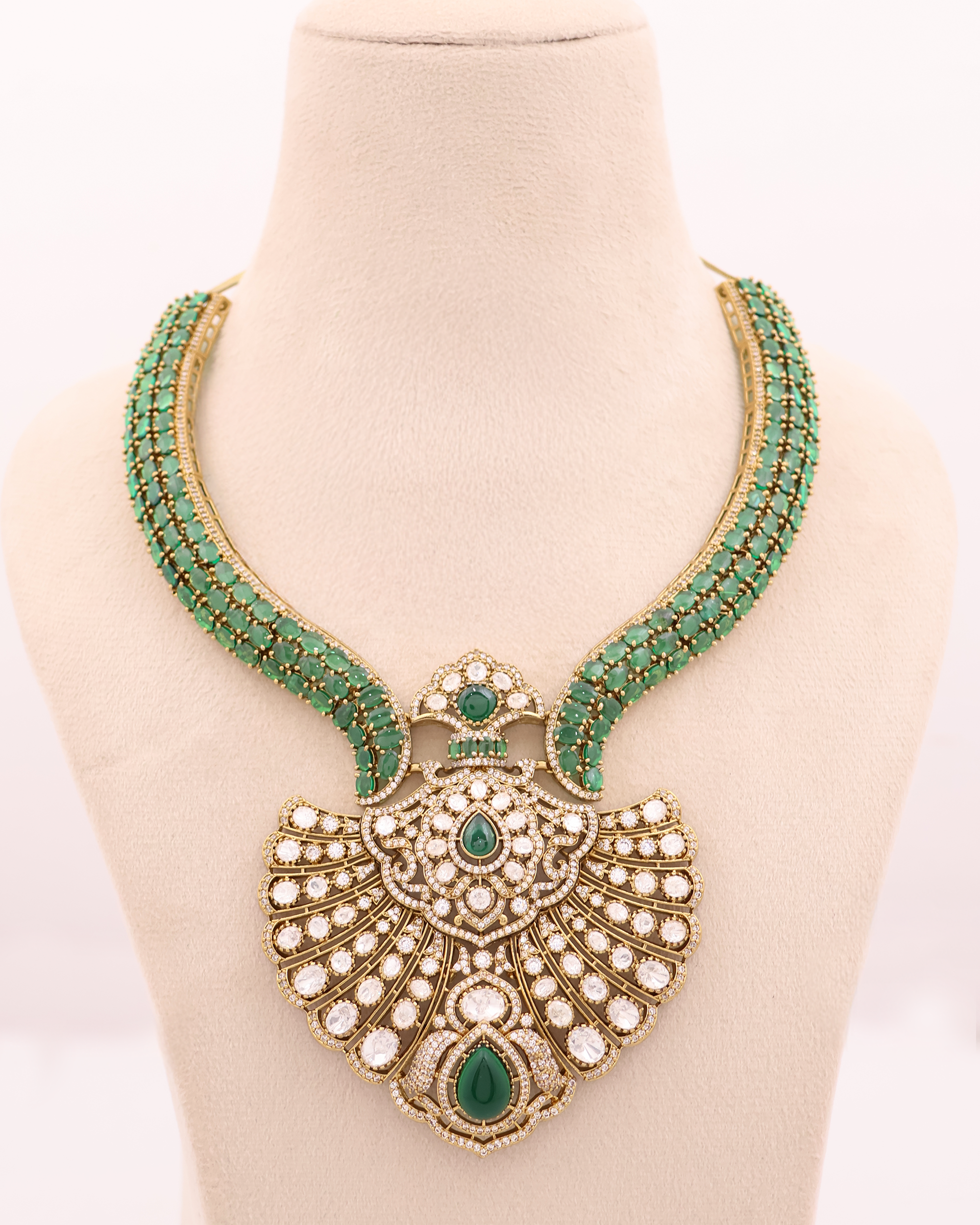 Raktanjali Kundan Peacock Radiance Necklace Set