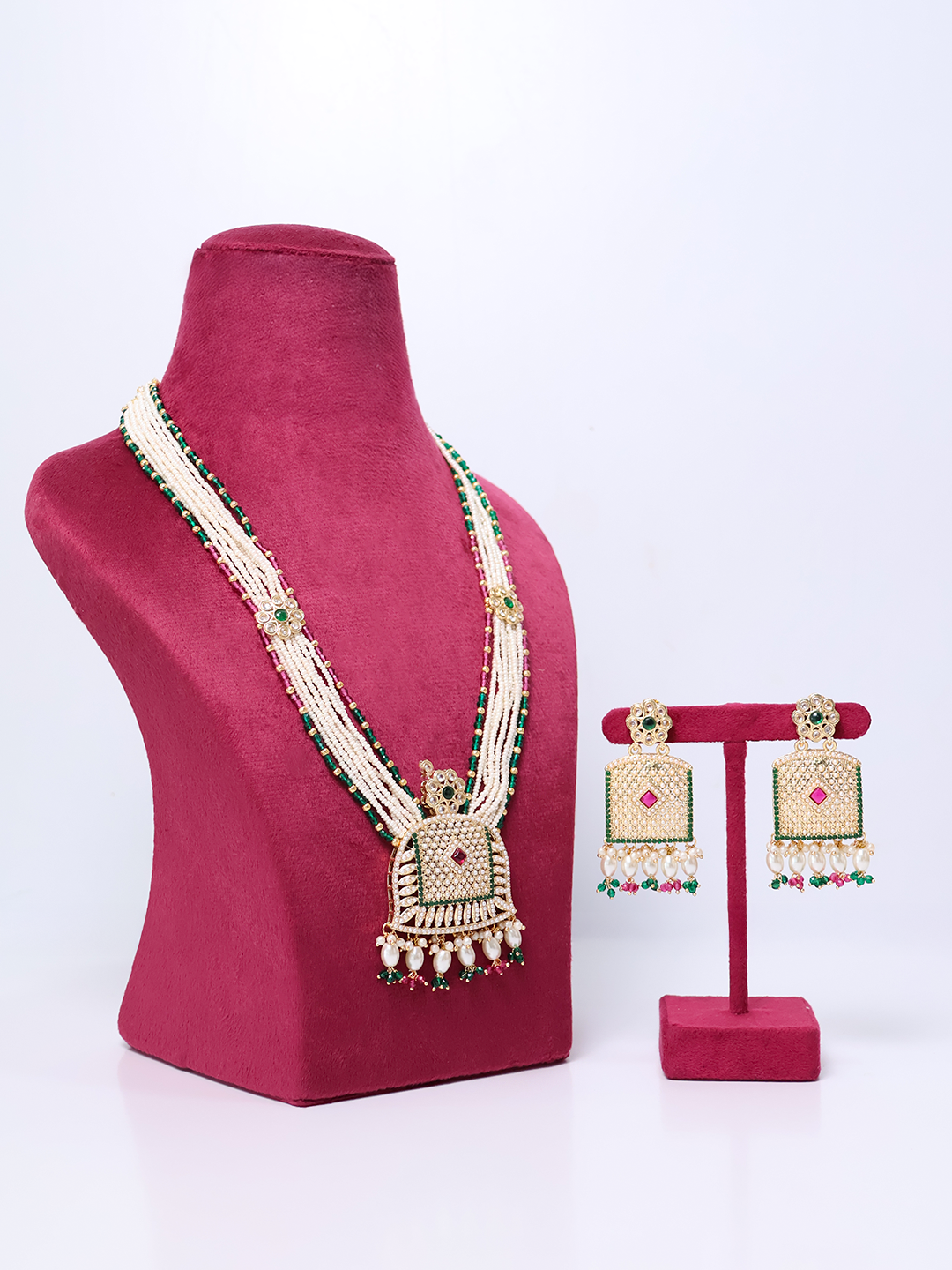 Sabyasachi-Inspired Kundan & Polki Necklace Set