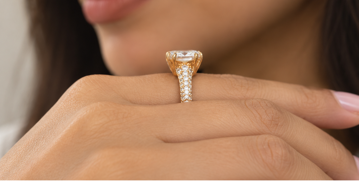 Rock solitaire Ring
