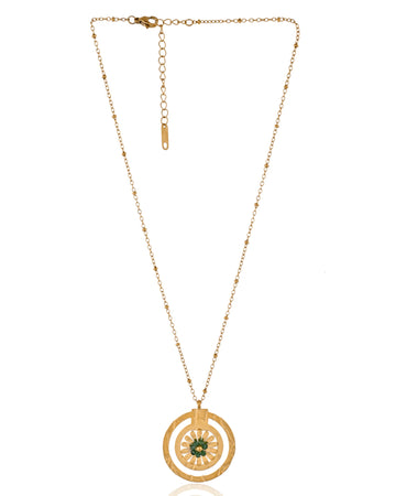 Dual Circle White Pendant