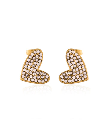 Love Crystal Stud Earrings