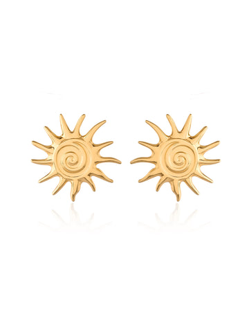 Chic Enamel Stud Earrings