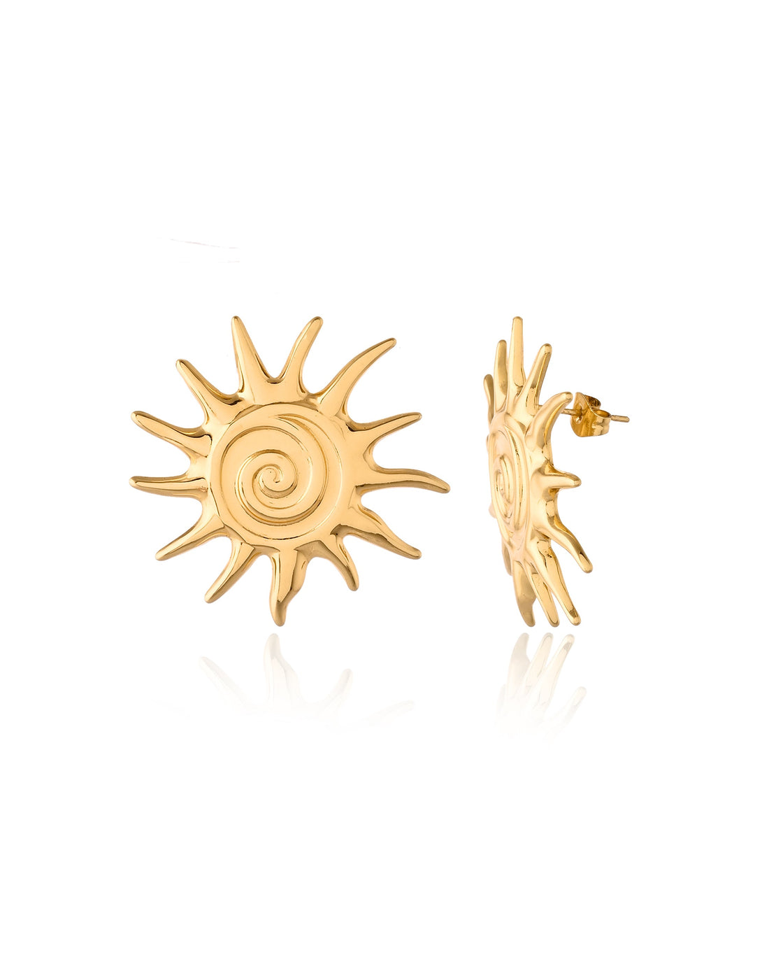 Chic Enamel Stud Earrings
