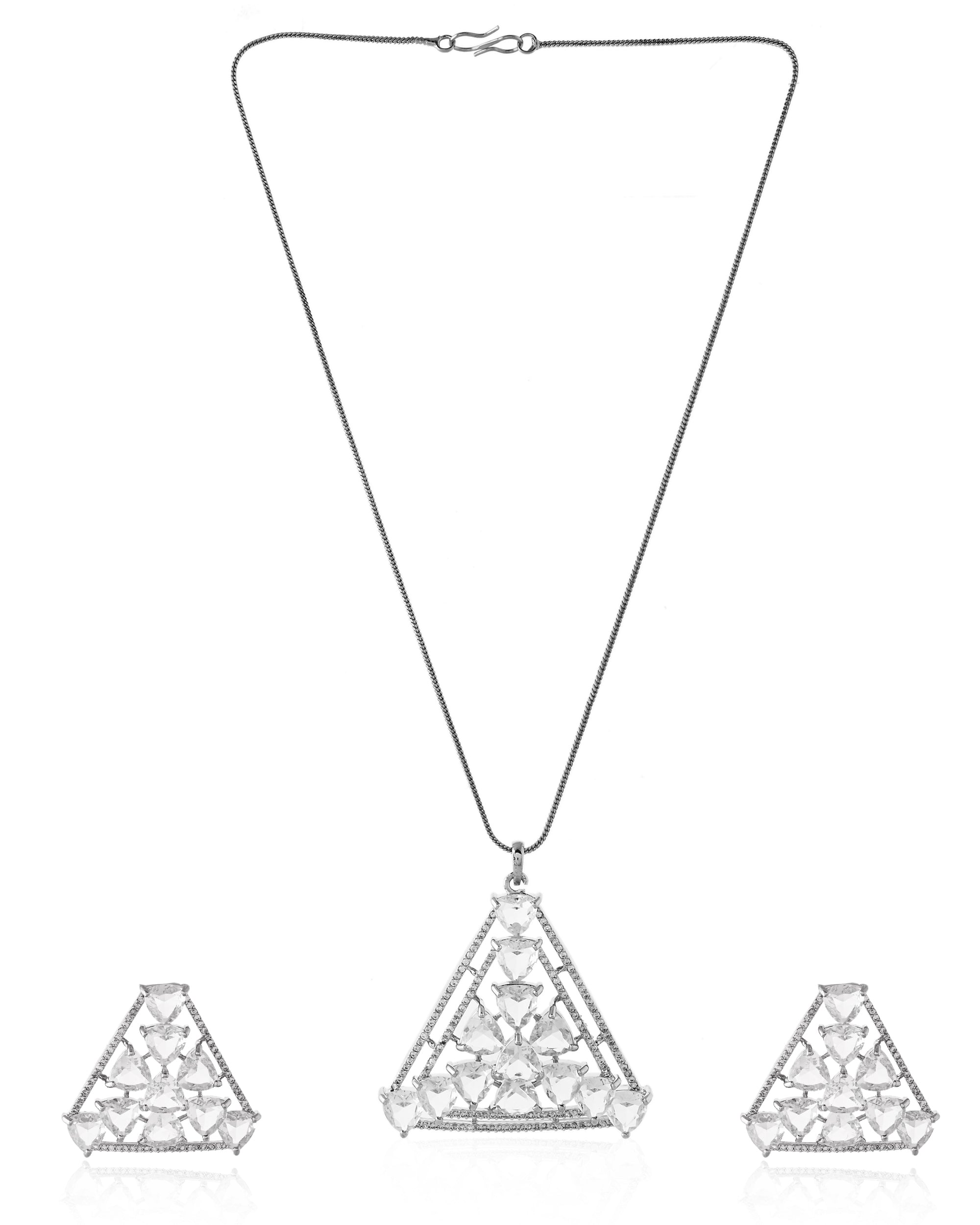 CZ Triangular Shape Set