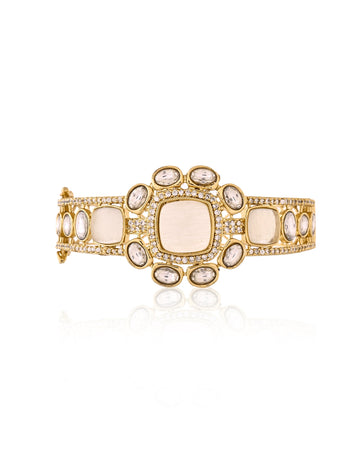 Moissanite Statement Bangle Bracelet