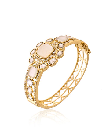 Moissanite Statement Bangle Bracelet
