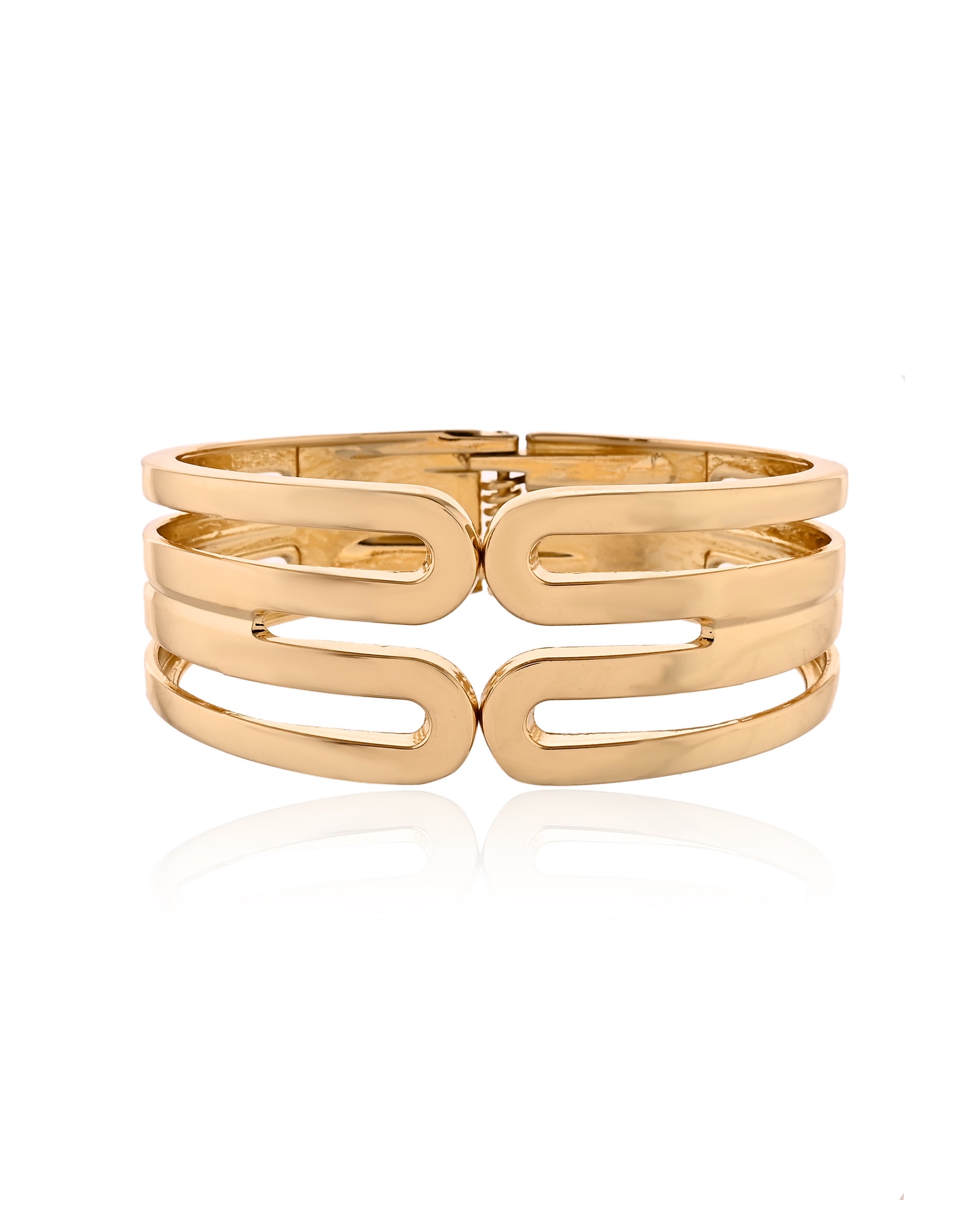 Gold Plated Regal Cuff Bracelet