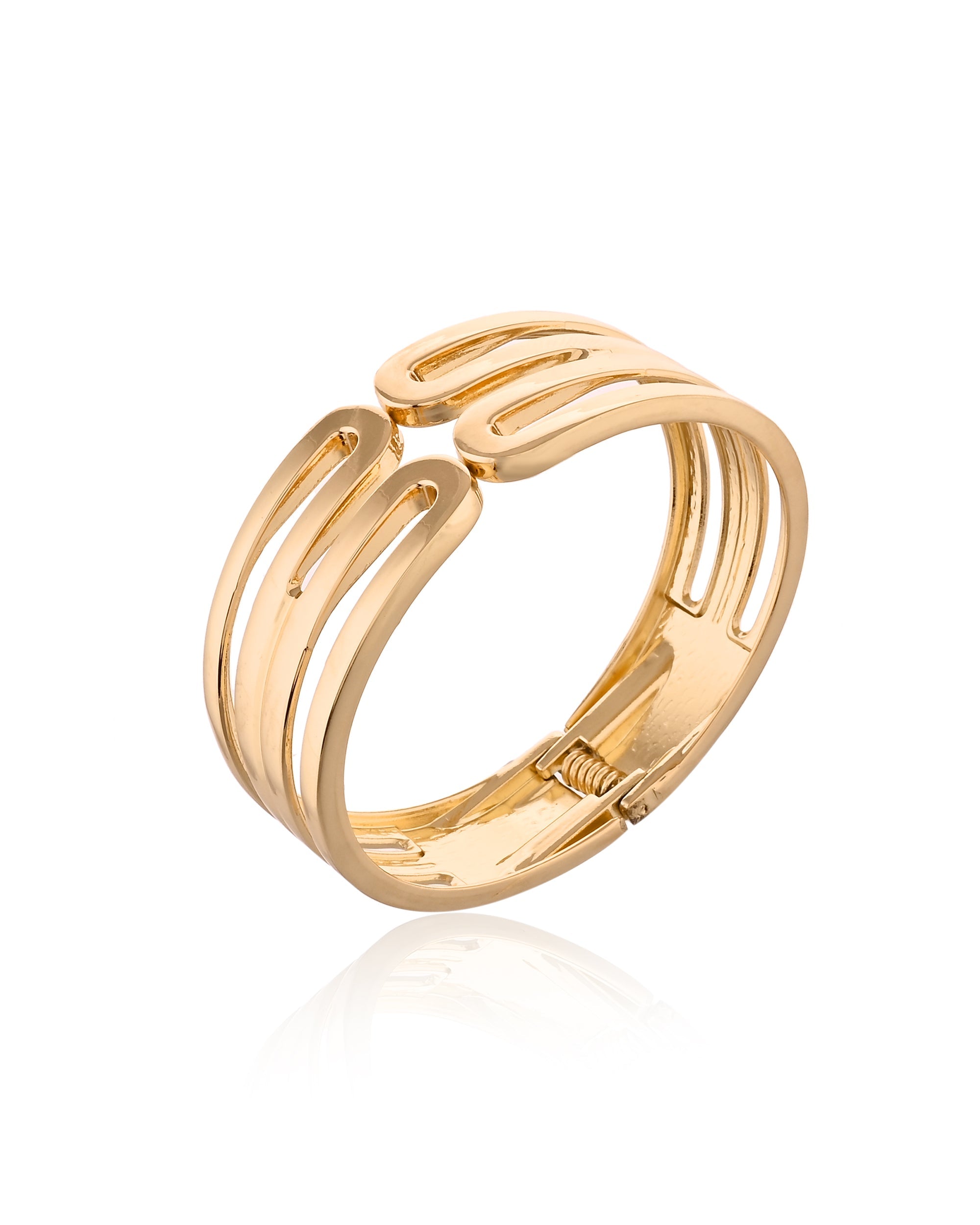 Gold Plated Regal Cuff Bracelet