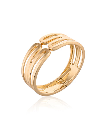 Gold Plated Regal Cuff Bracelet