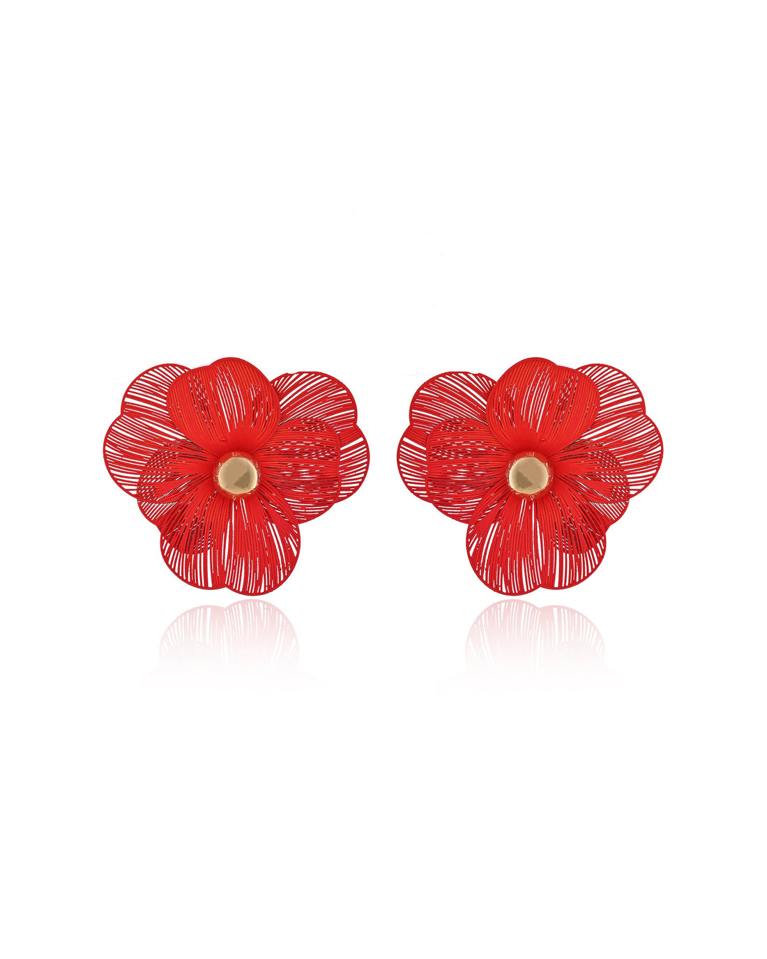 Filigree Flower Stud Earrings