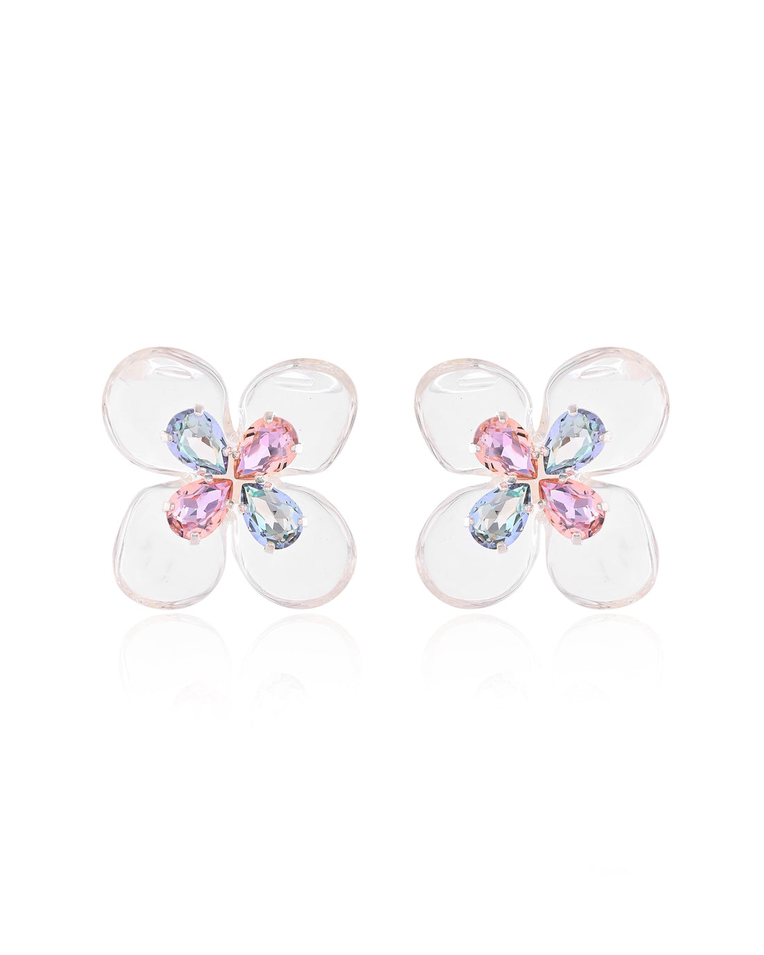 Pastel Crystal Stud Earrings