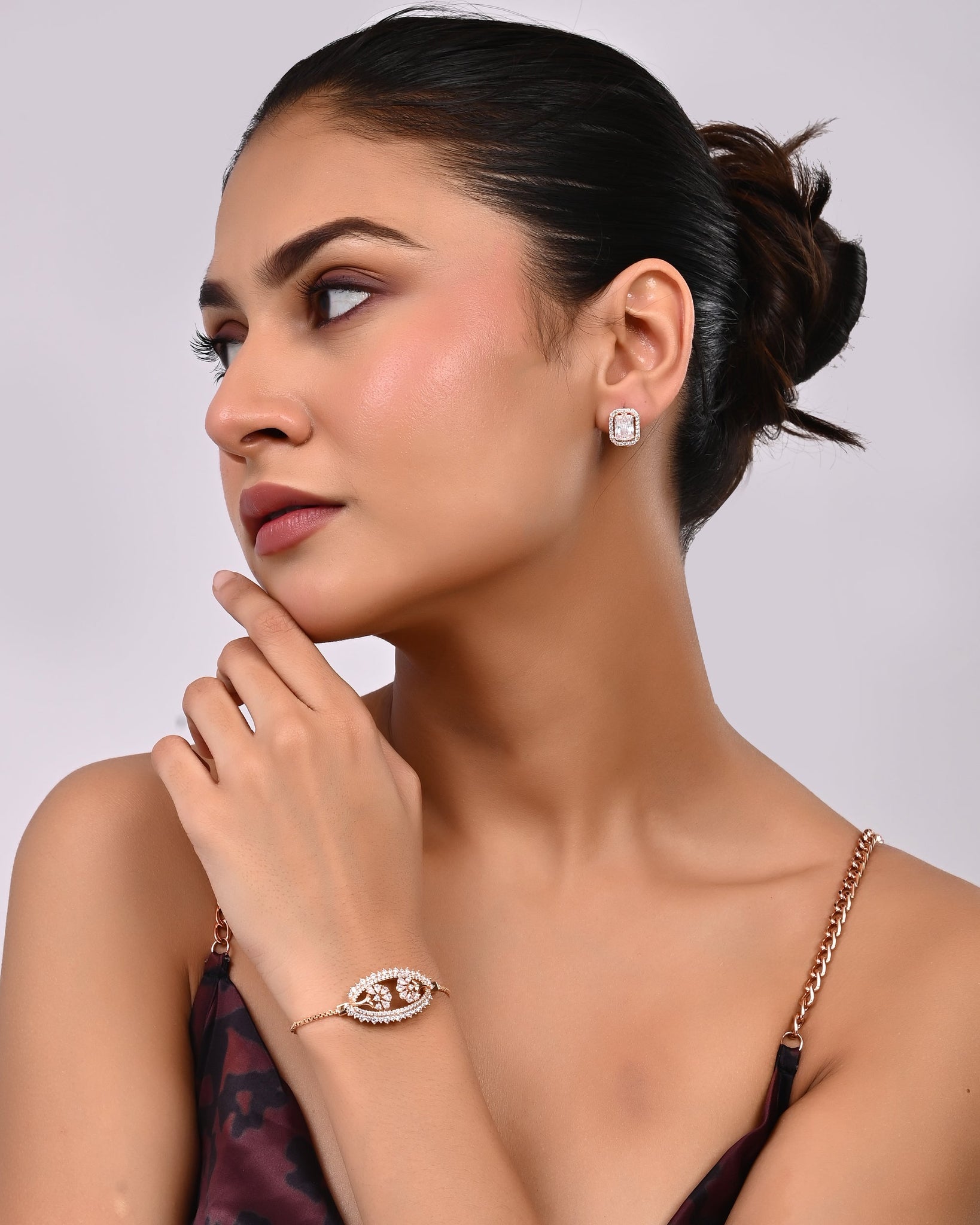 Stella Gilded Floral Adjustable Bolo Bracelet