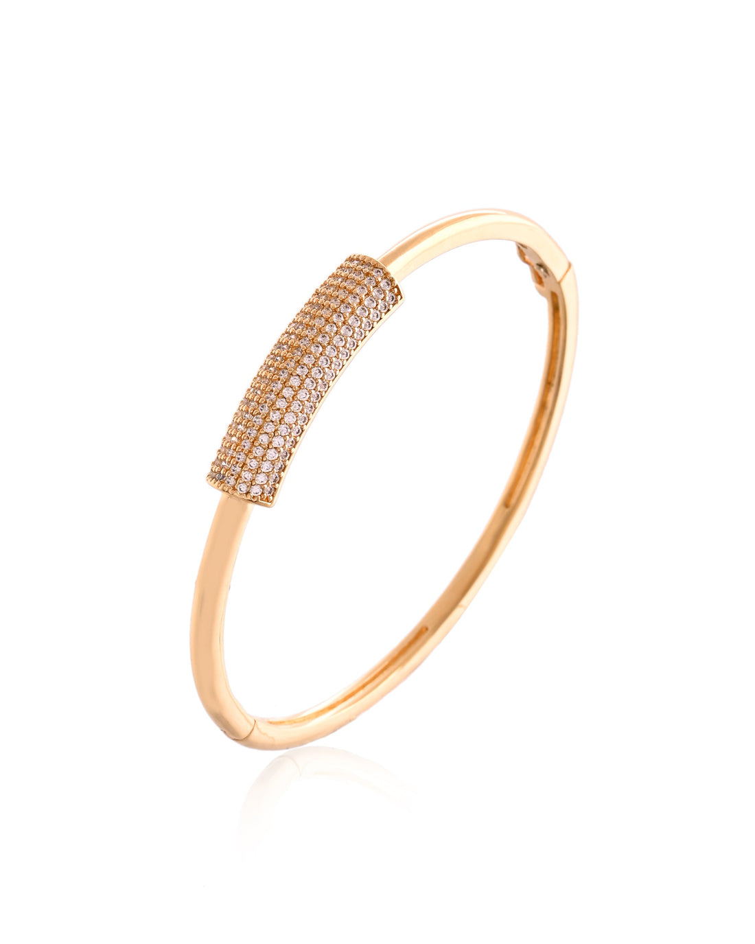 Horizon Sparkle Cylinder Bangle Bracelet