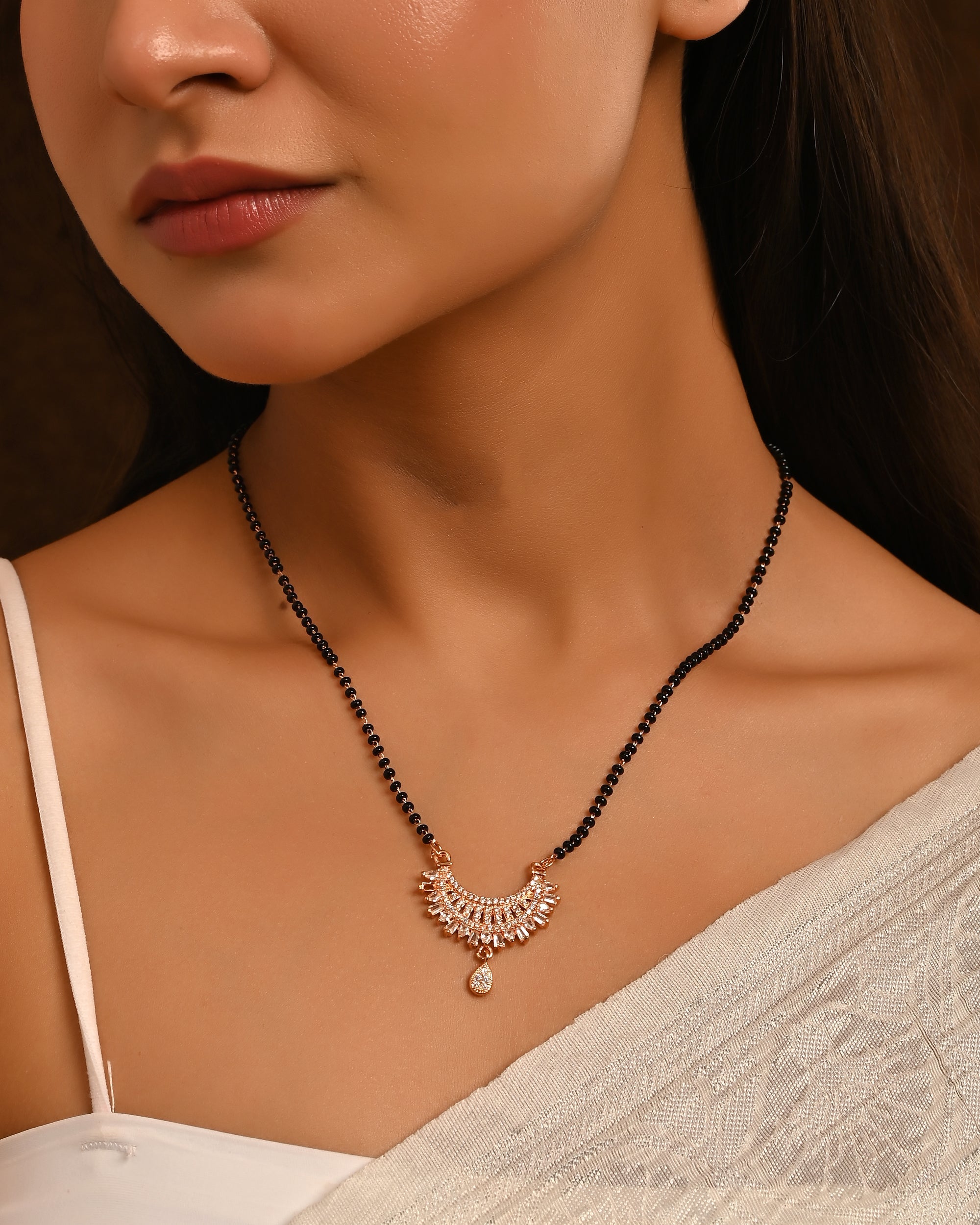 Zenith Fanned Marquise Teardrop Mangalsutra