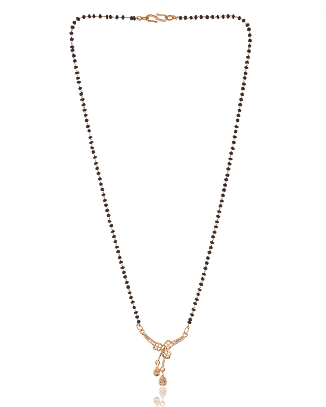 Stone-Encrusted Knot Drop Mangalsutra