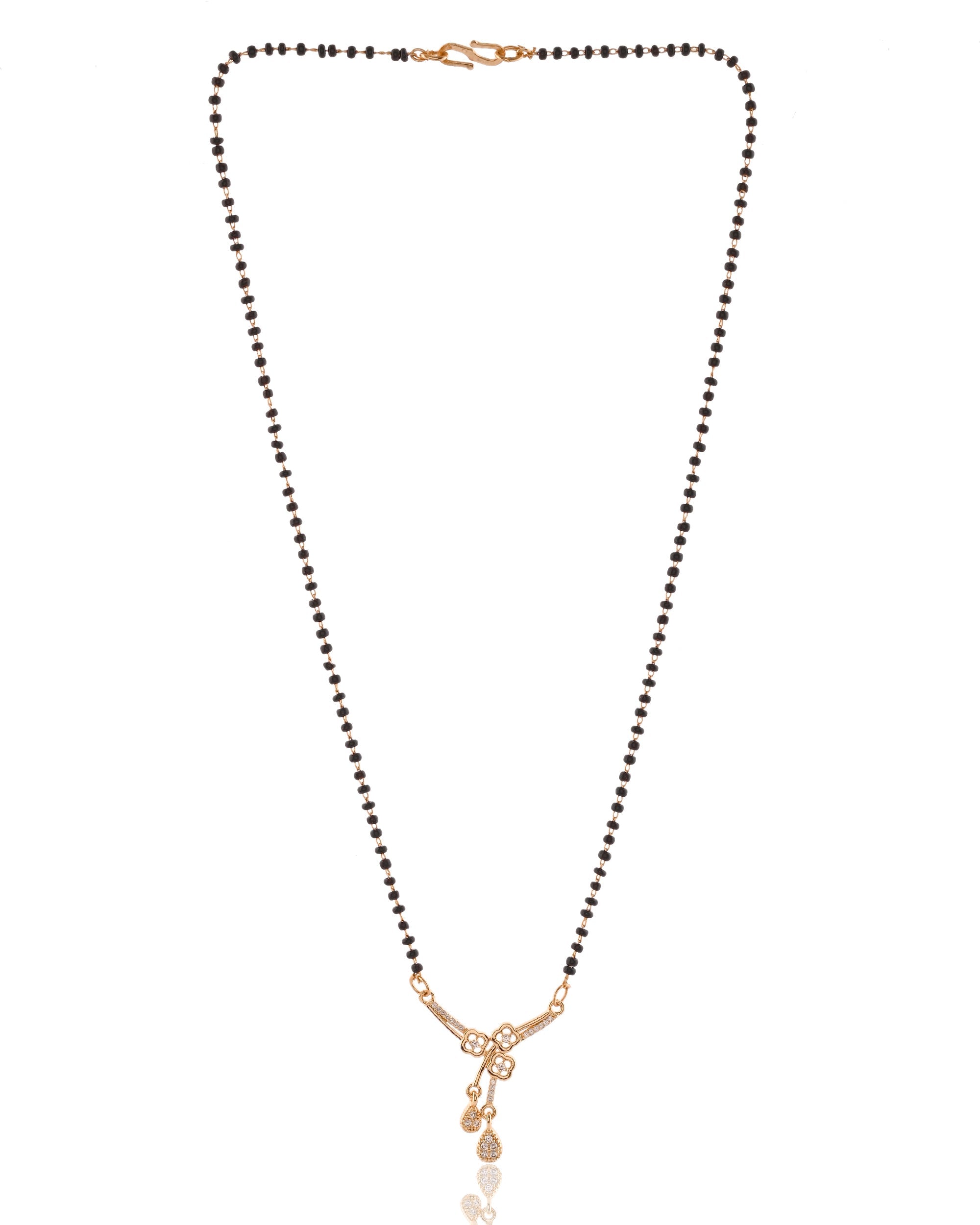 Stone-Encrusted Knot Drop Mangalsutra