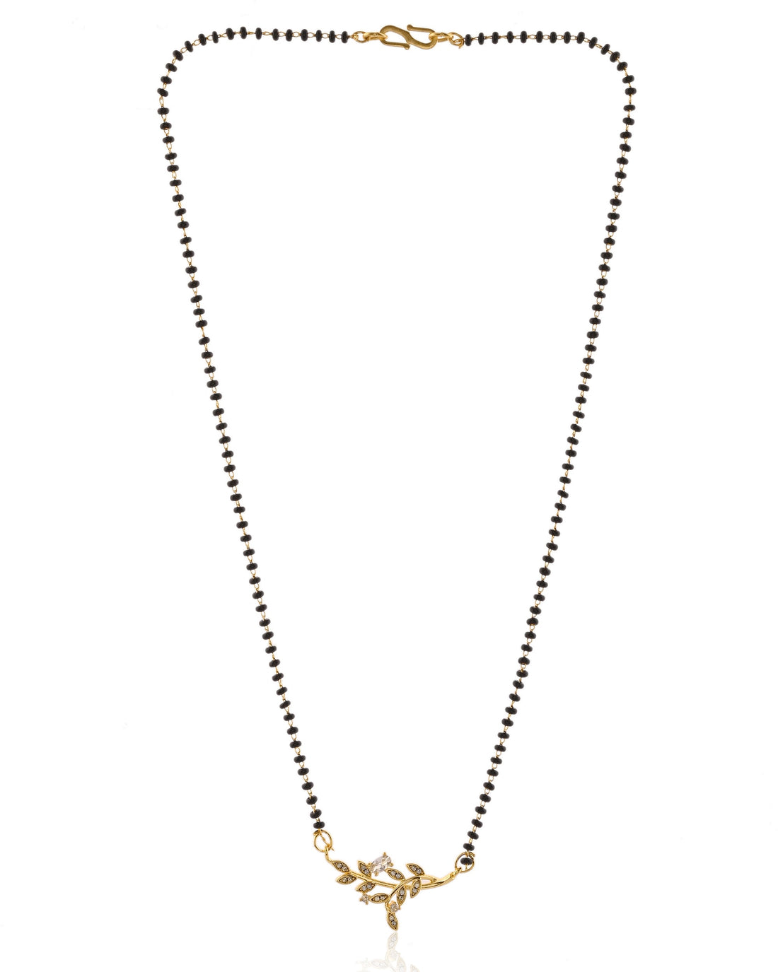 Lush Leaf Stone Studded Mangalsutra