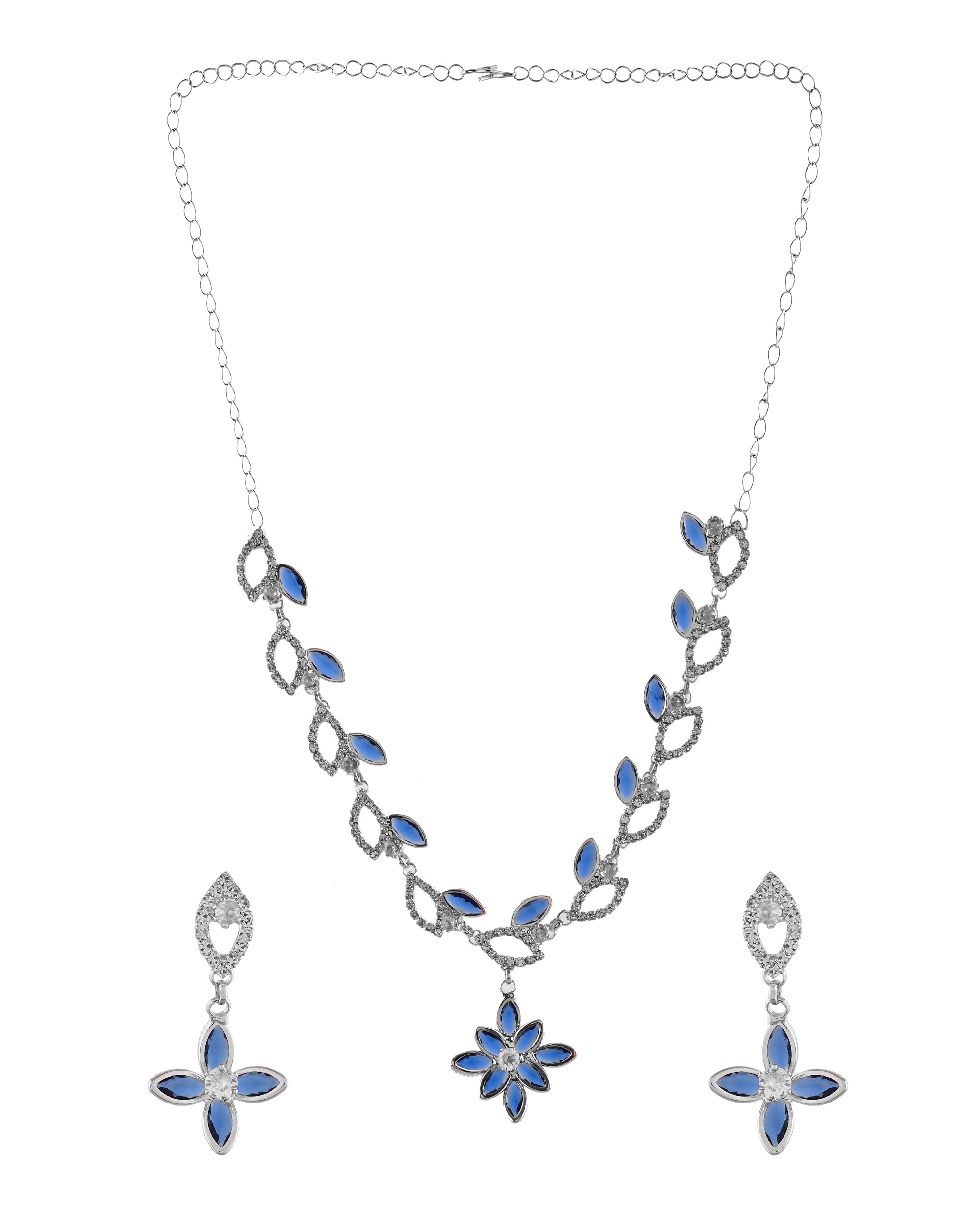 Ocean Floral Vine Pendant  Pendants Choker Set