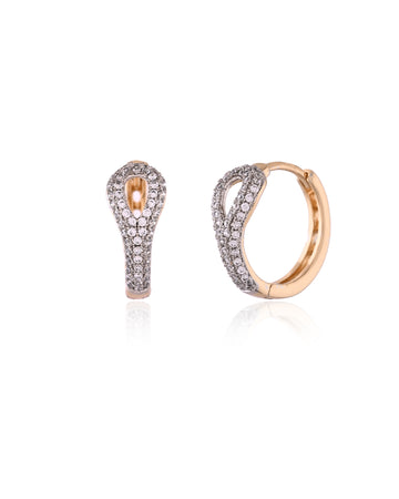 Amaira Pavé Hoops Earrings