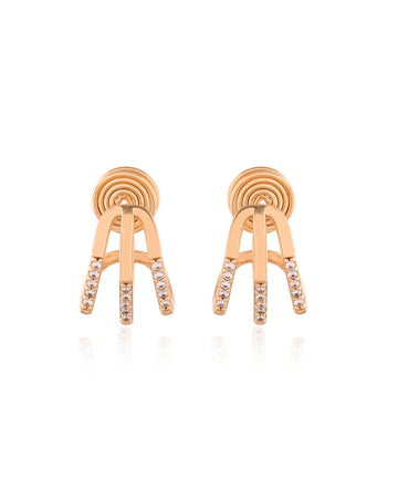 Talon Sparkle Tri-Prong Stud Earrings