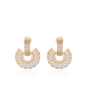 White Glow Dome Earrings