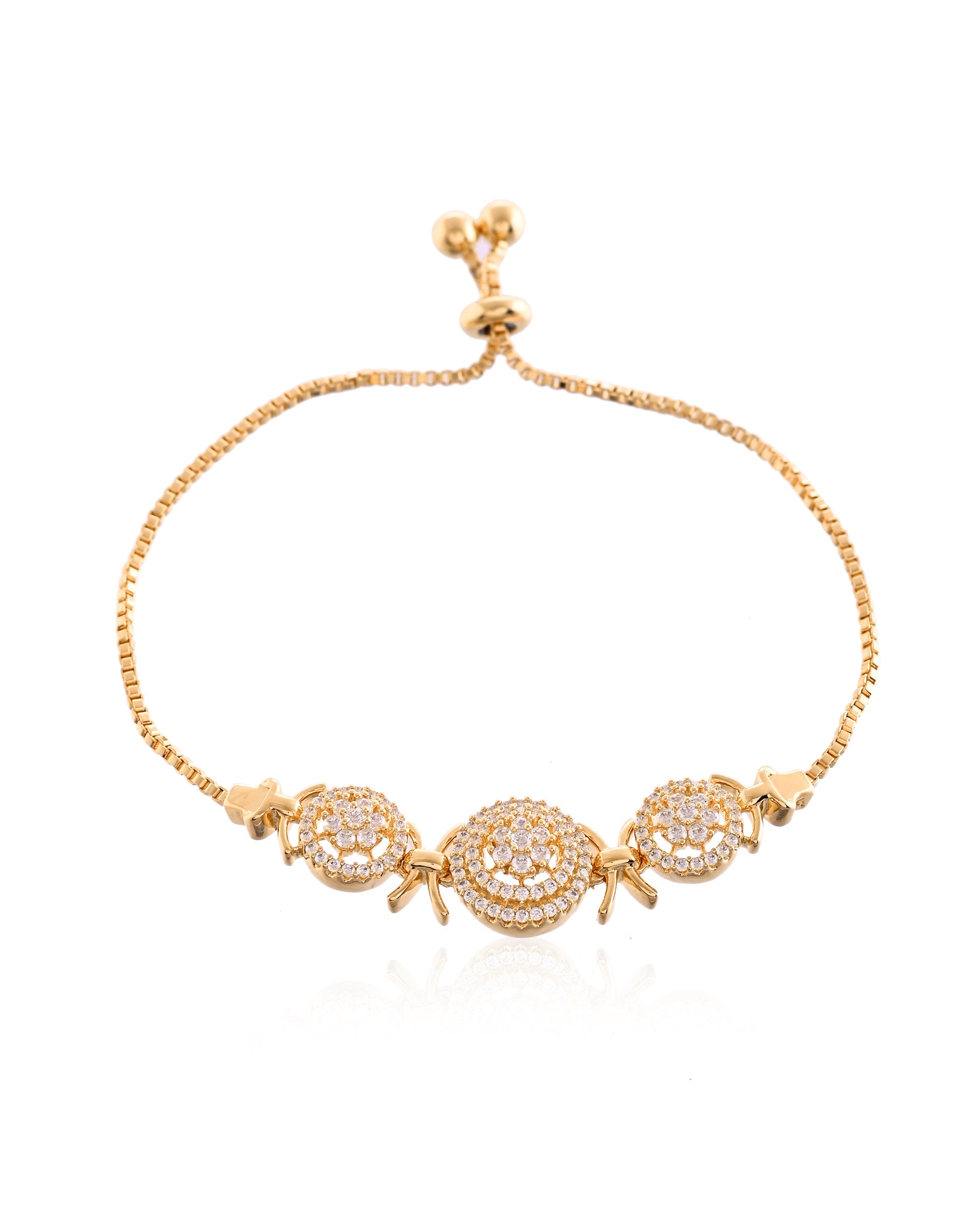 Nexus Sparkle Intertwined Bolo Slider Bracelet