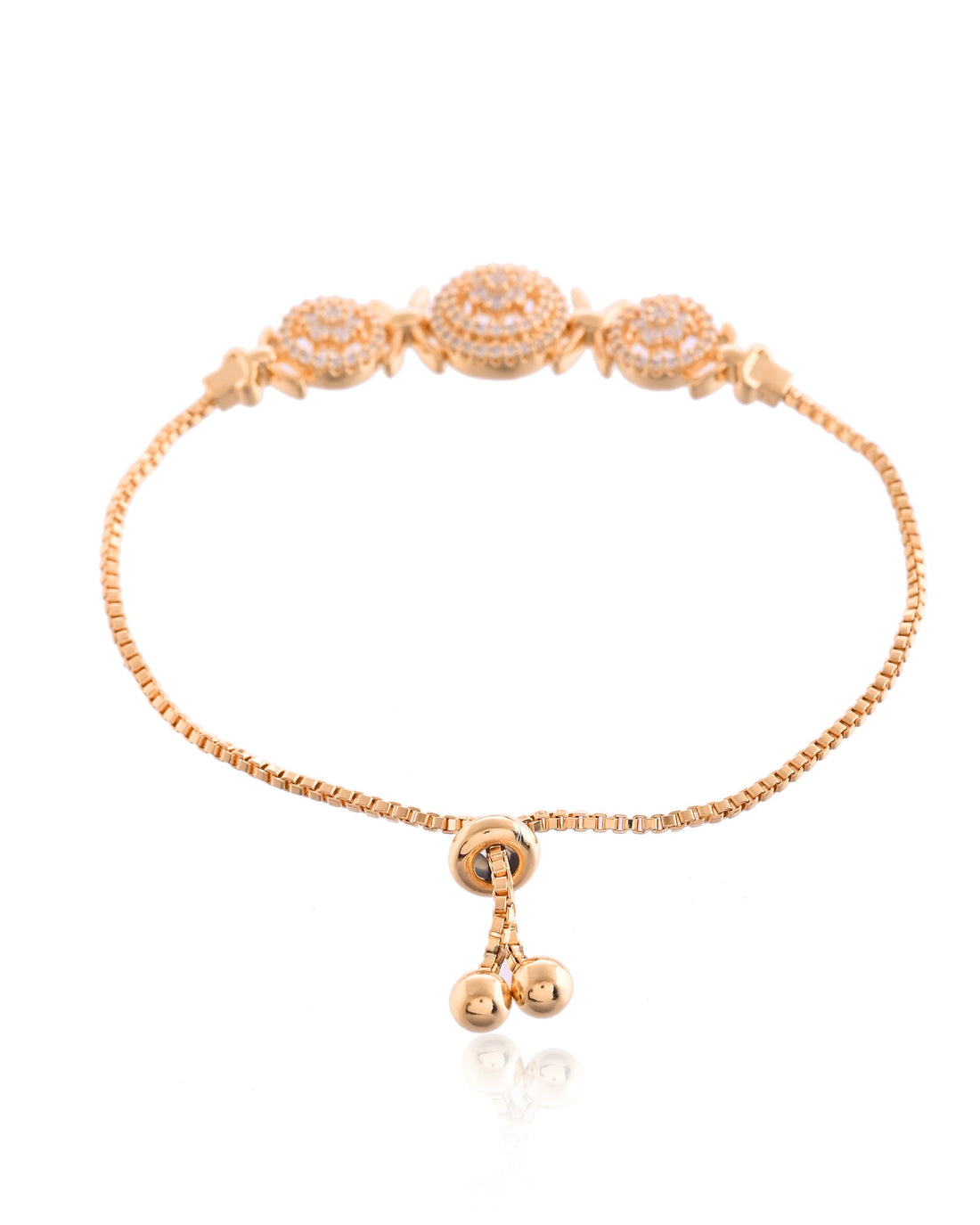 Nexus Sparkle Intertwined Bolo Slider Bracelet