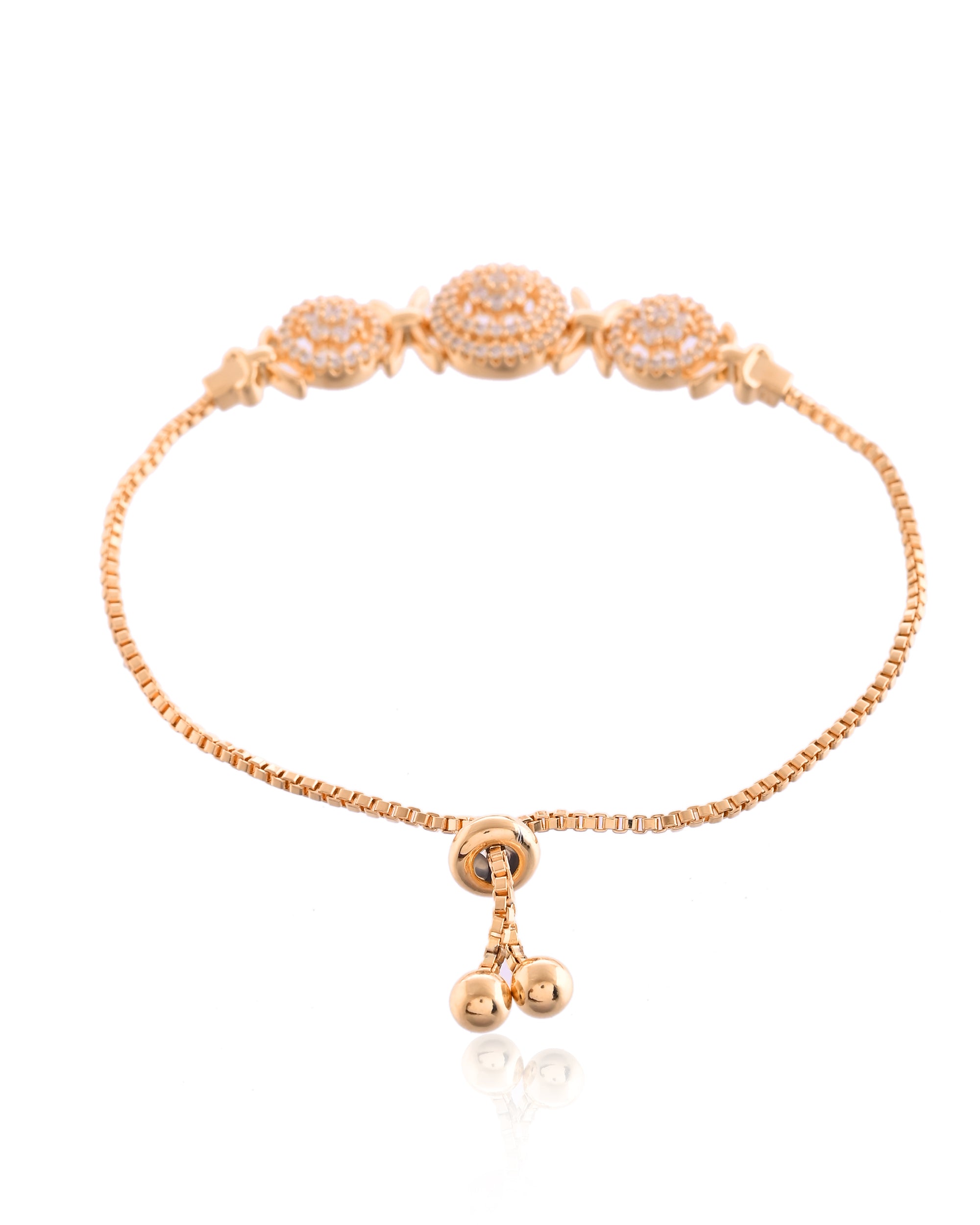 Nexus Sparkle Intertwined Bolo Slider Bracelet