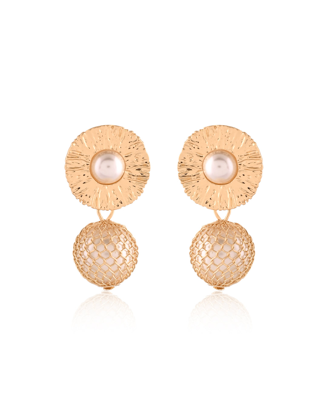Silver Pearl Earring