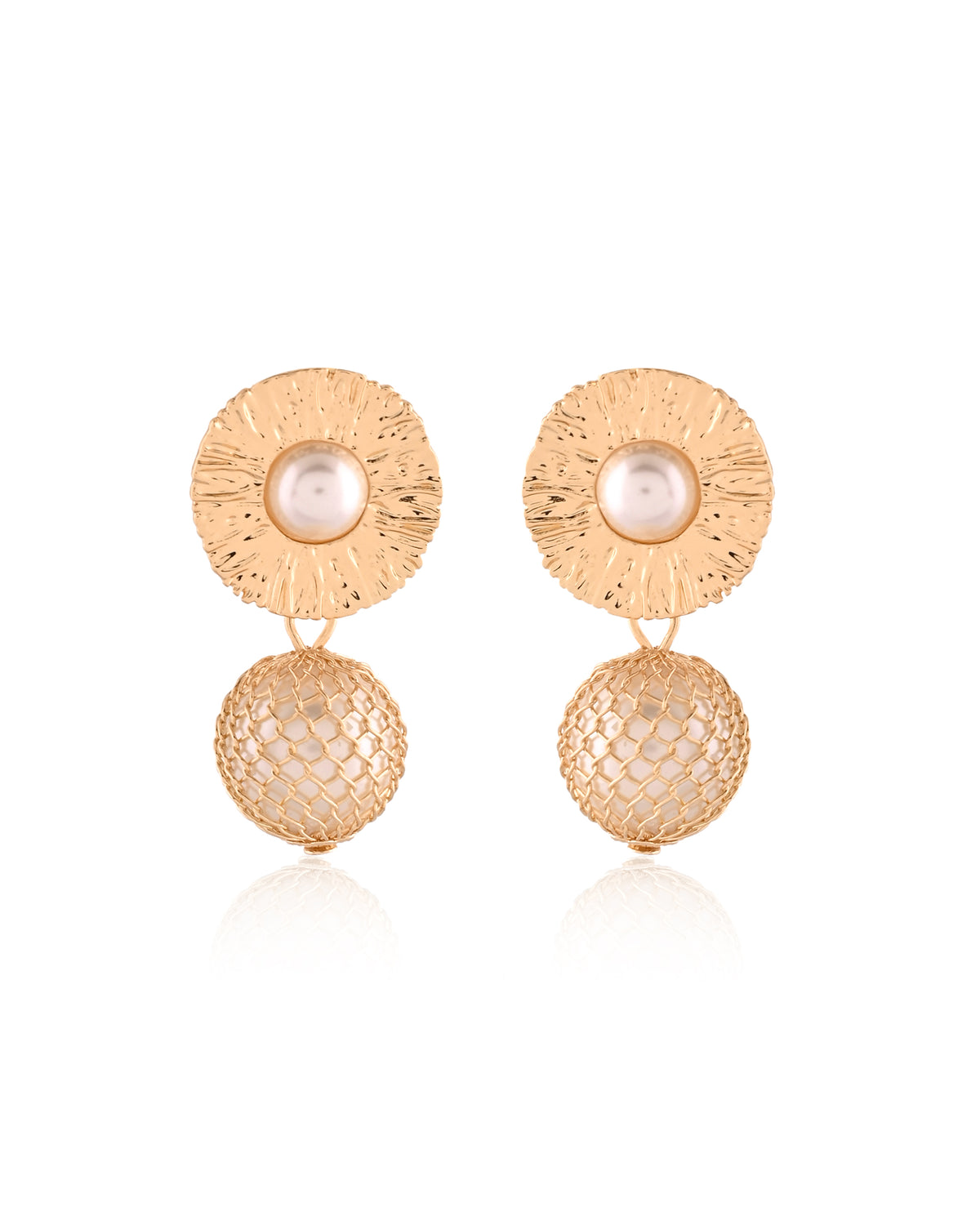 Silver Pearl Earring