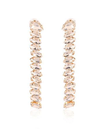 Marquise Stream Glacier Icicle Statement Earrings