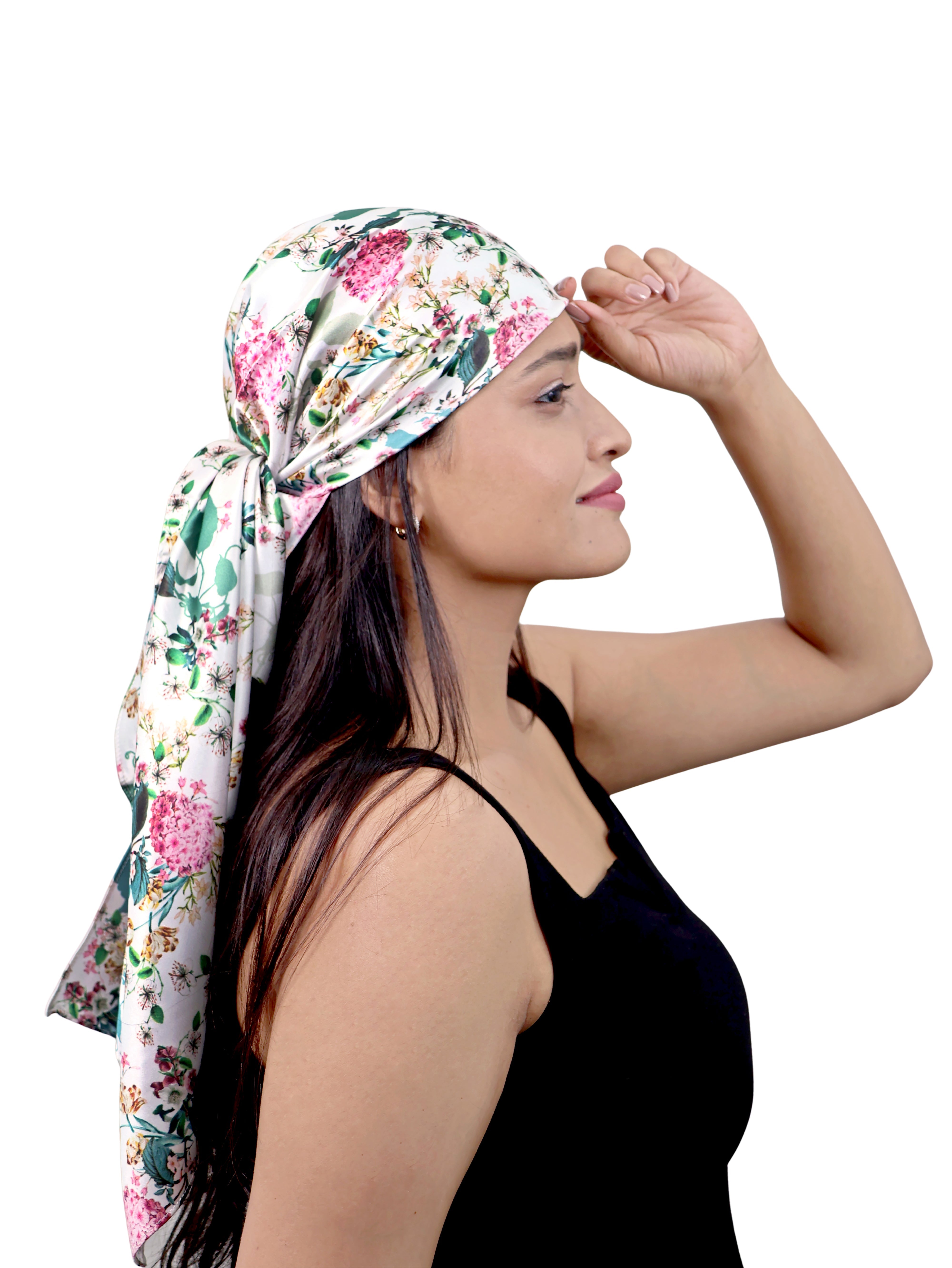 Vintage Flora Botanic Charm Satin Scarf