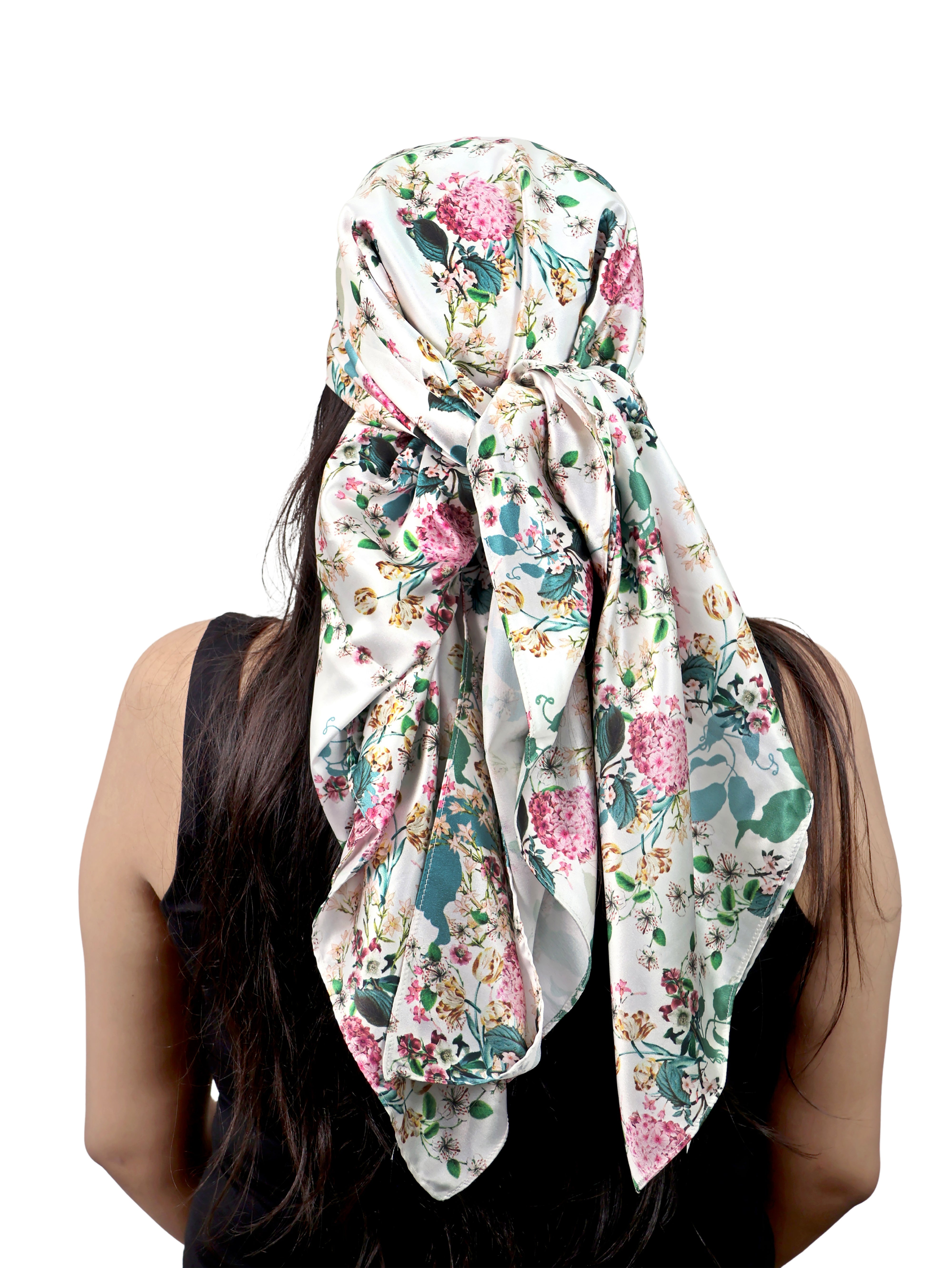 Vintage Flora Botanic Charm Satin Scarf