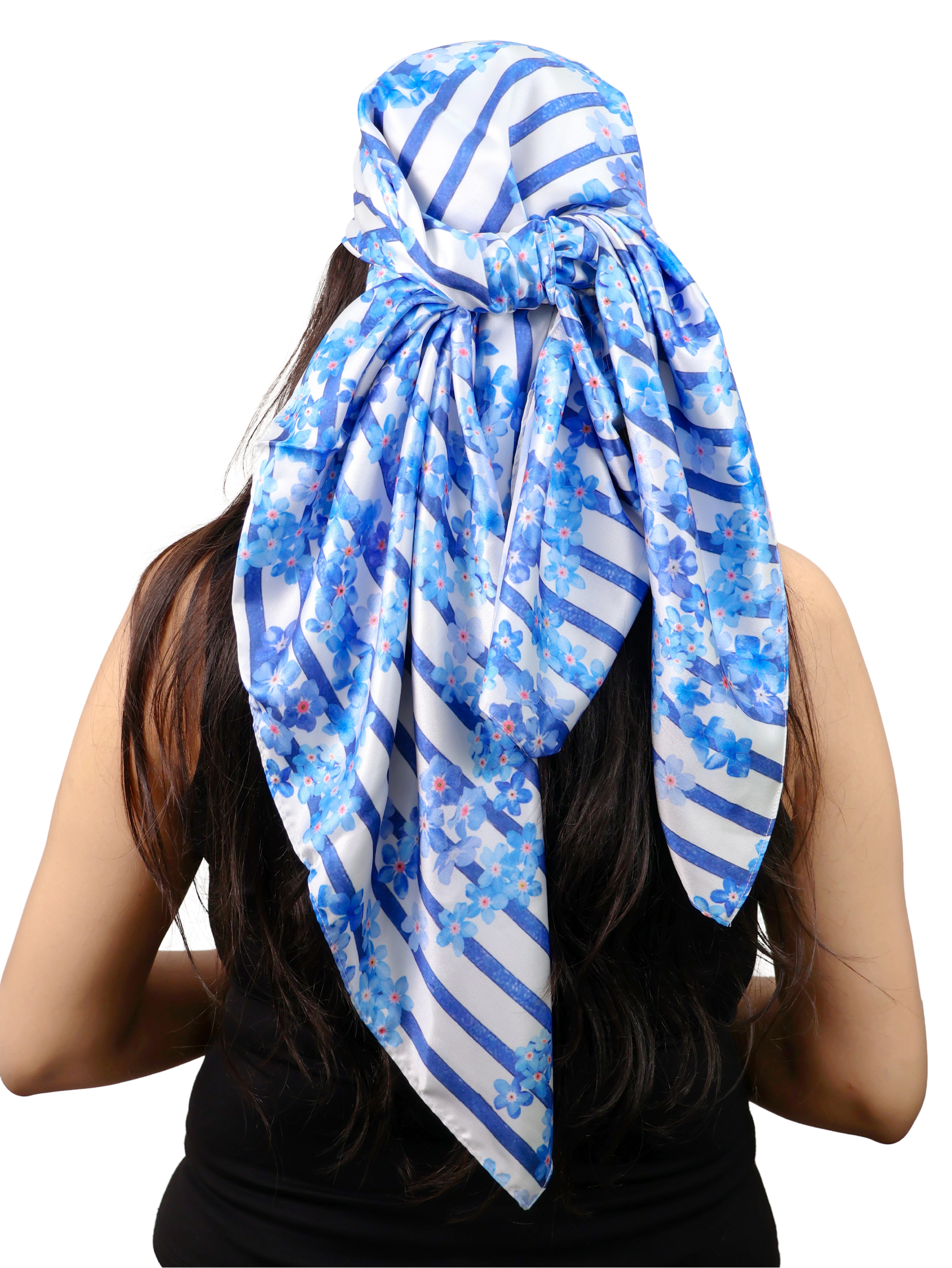 Bluebell Breezy Floral Print Cottan Scarf