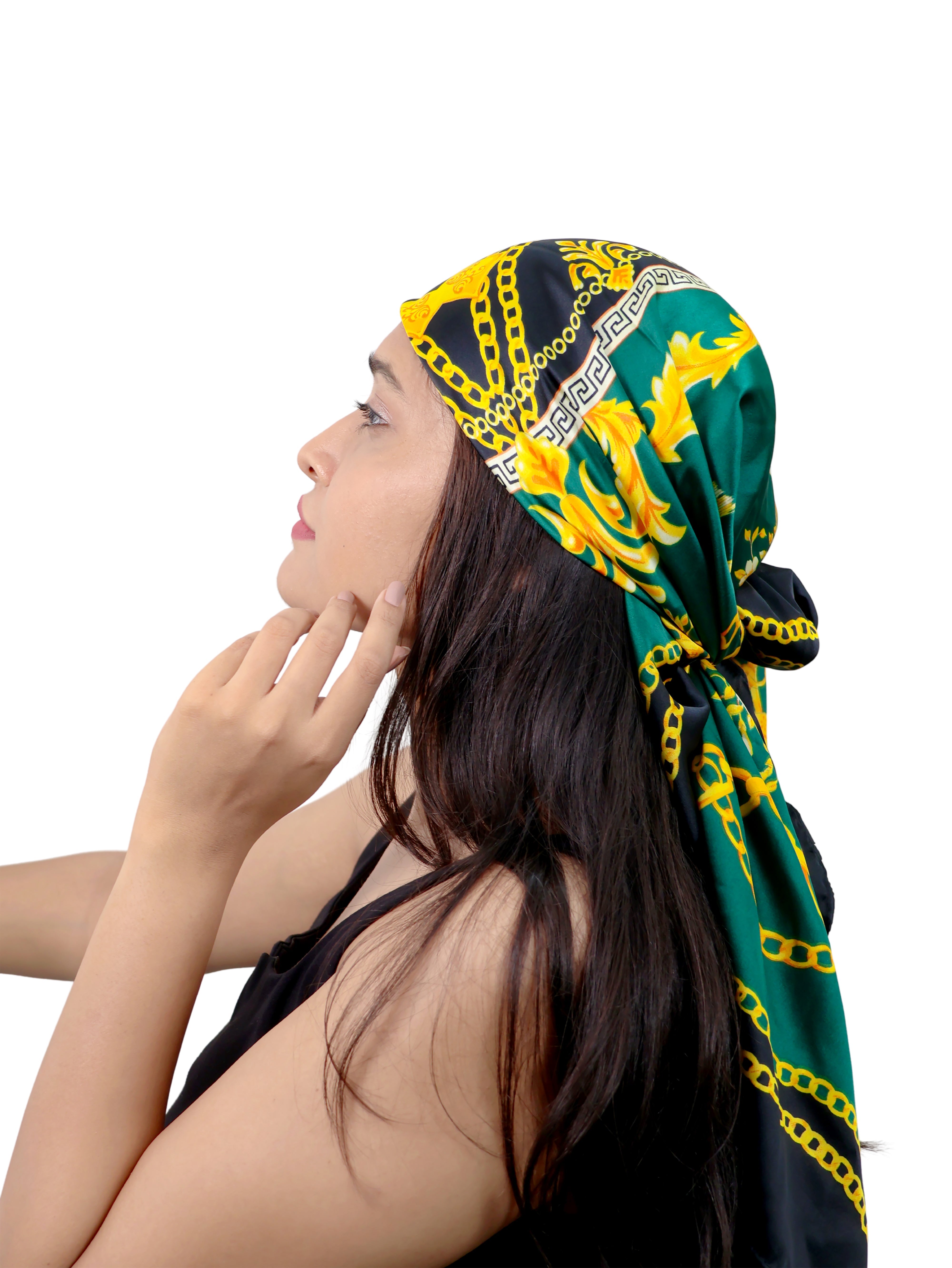 Emerald Heirloom Ethereal Silk Wrap Scarf