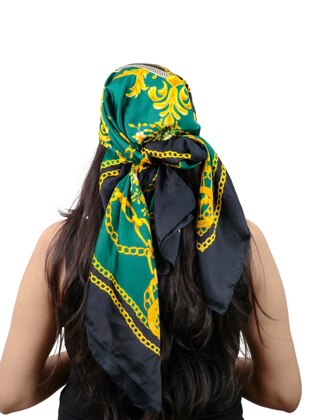 Emerald Heirloom Ethereal Silk Wrap Scarf