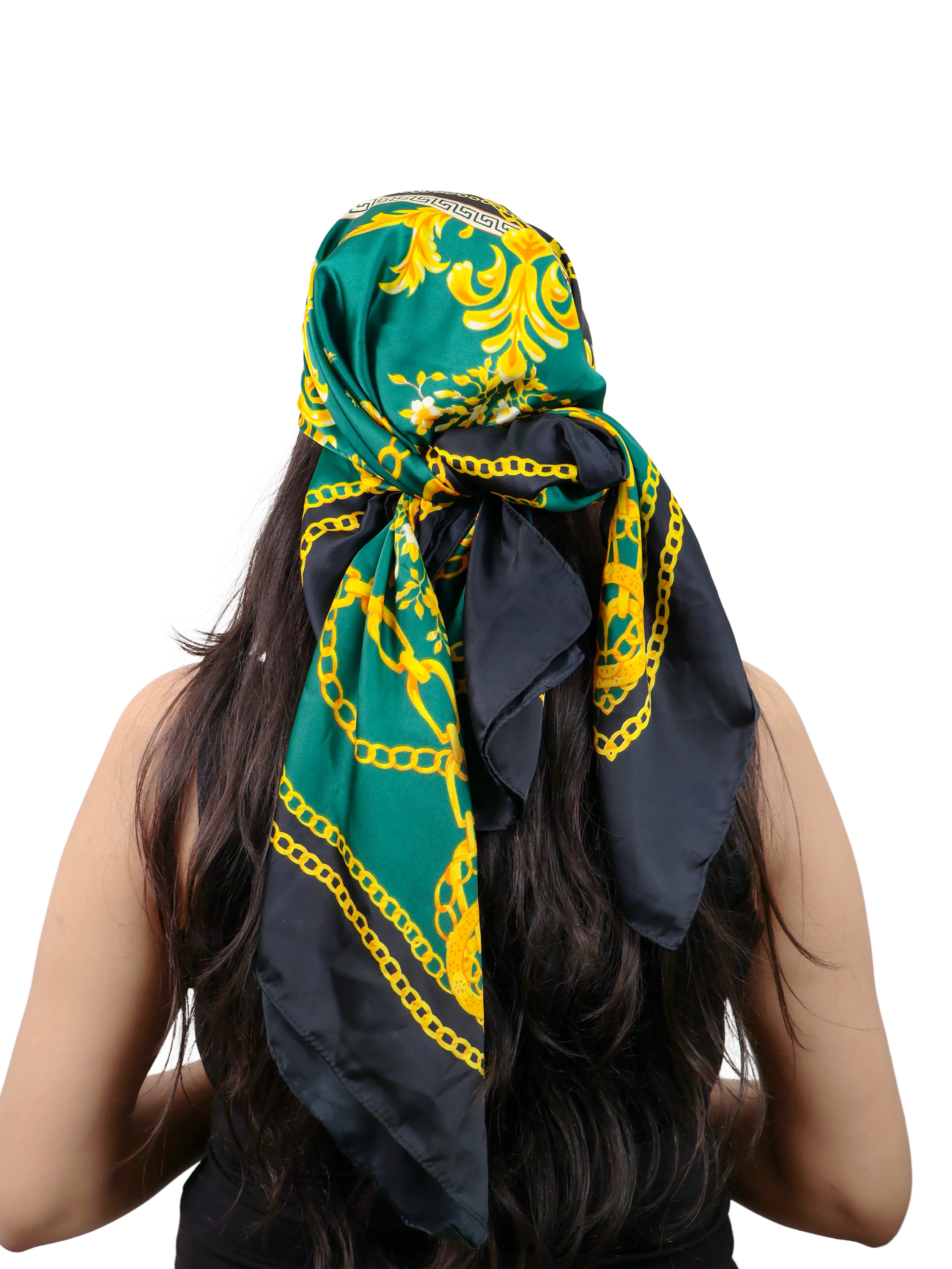 Emerald Heirloom Ethereal Silk Wrap Scarf