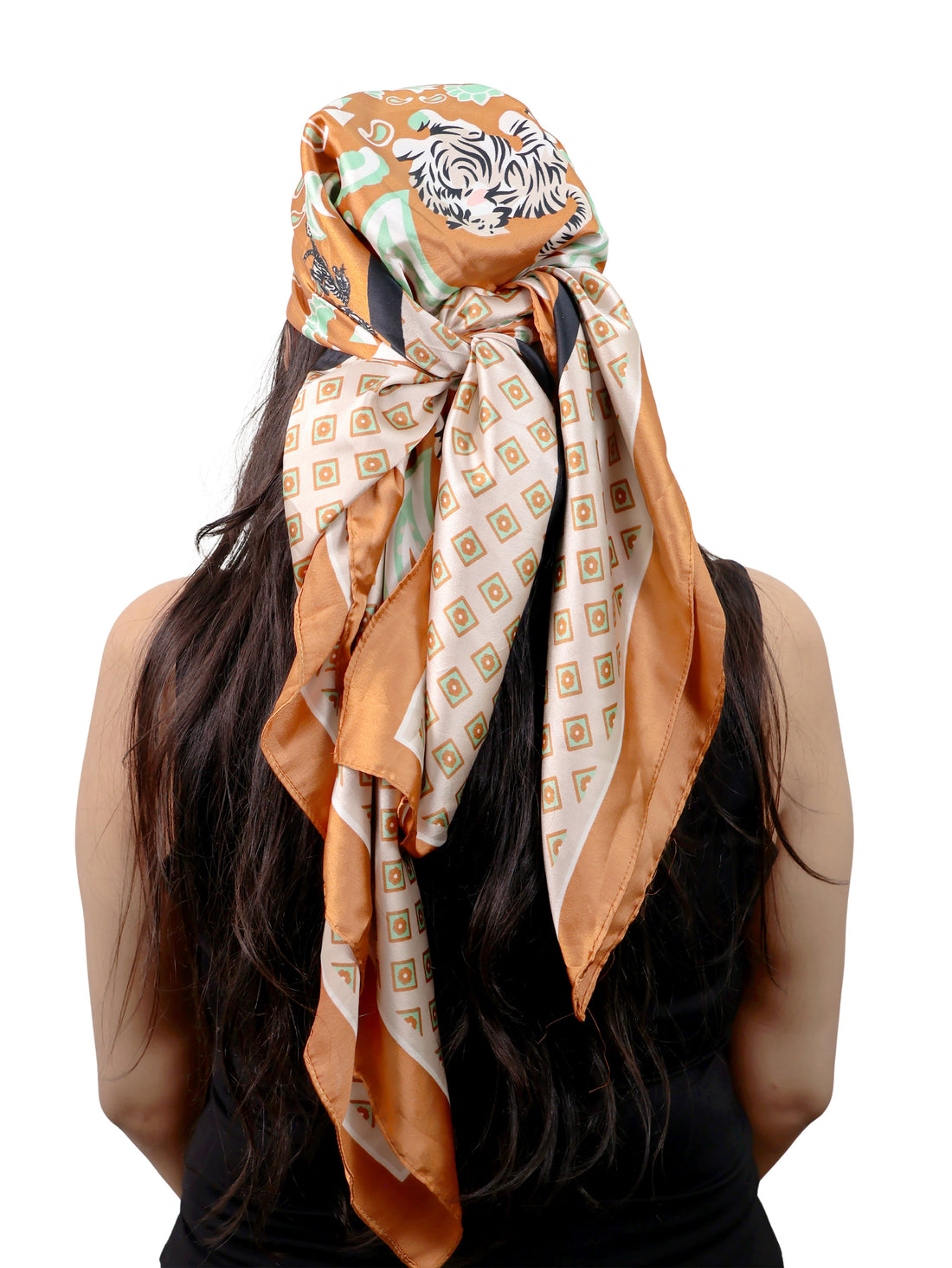You Are The Tigress" Bold print Wrap Scarf