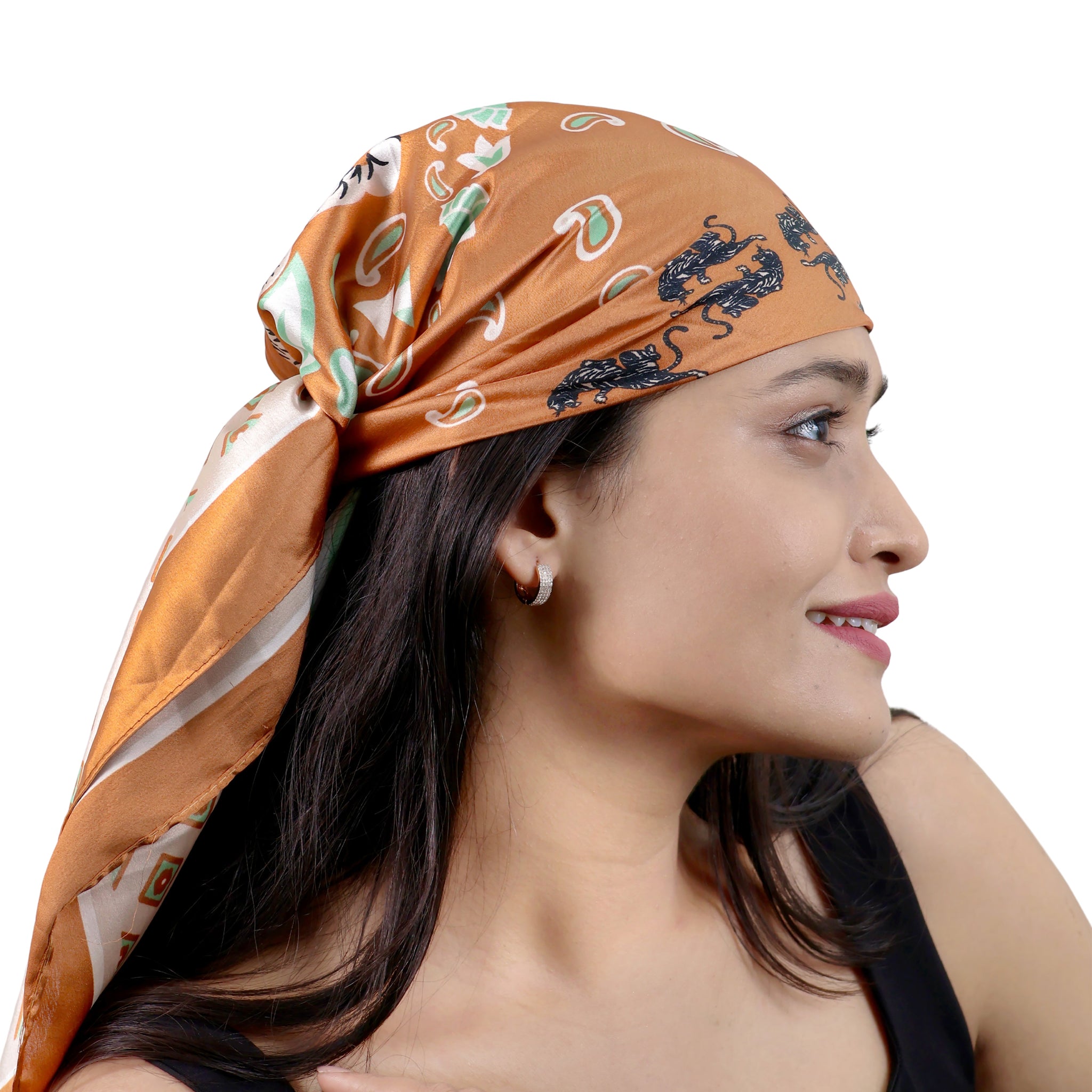 You Are The Tigress" Bold print Wrap Scarf