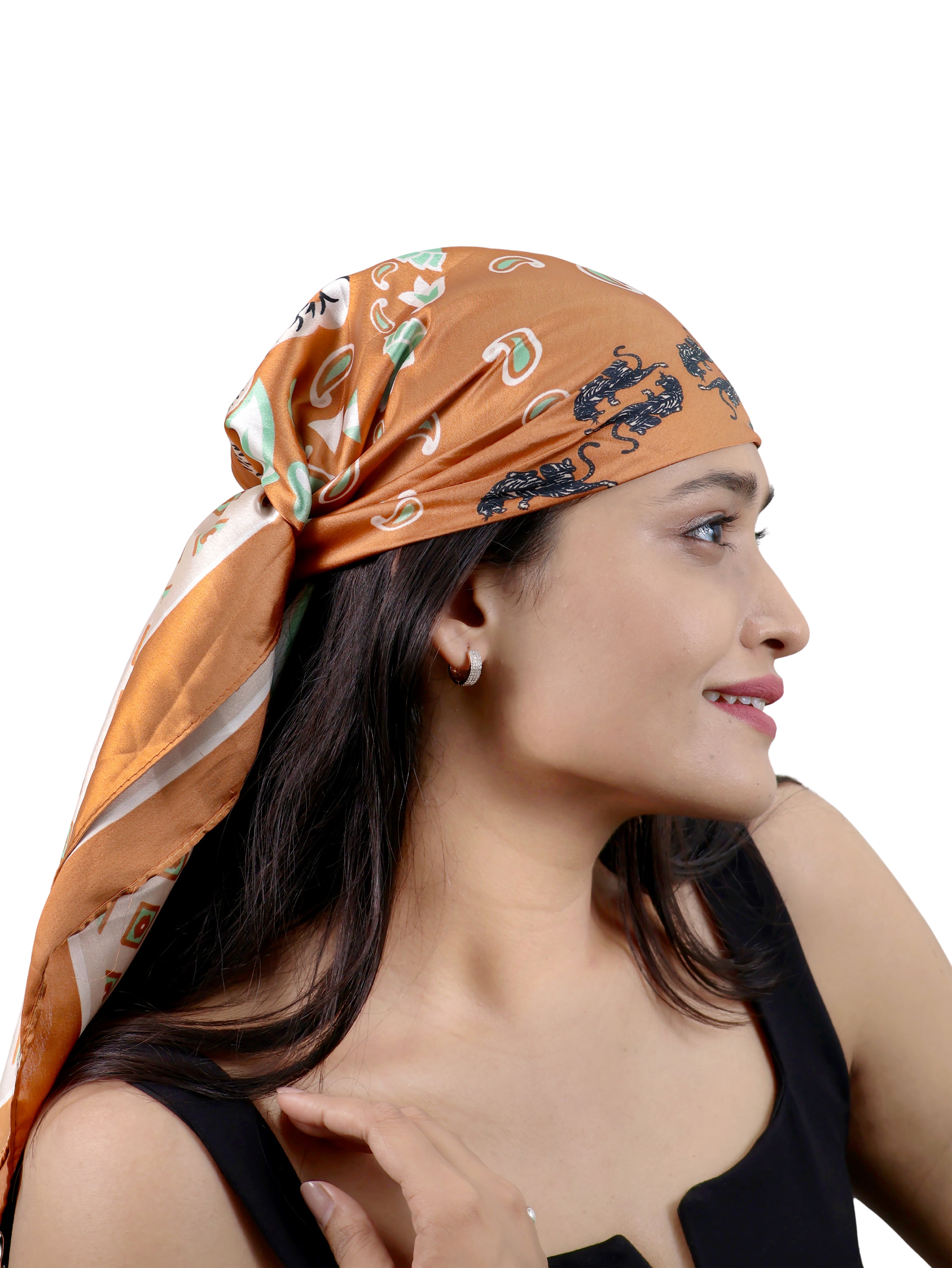 You Are The Tigress" Bold print Wrap Scarf