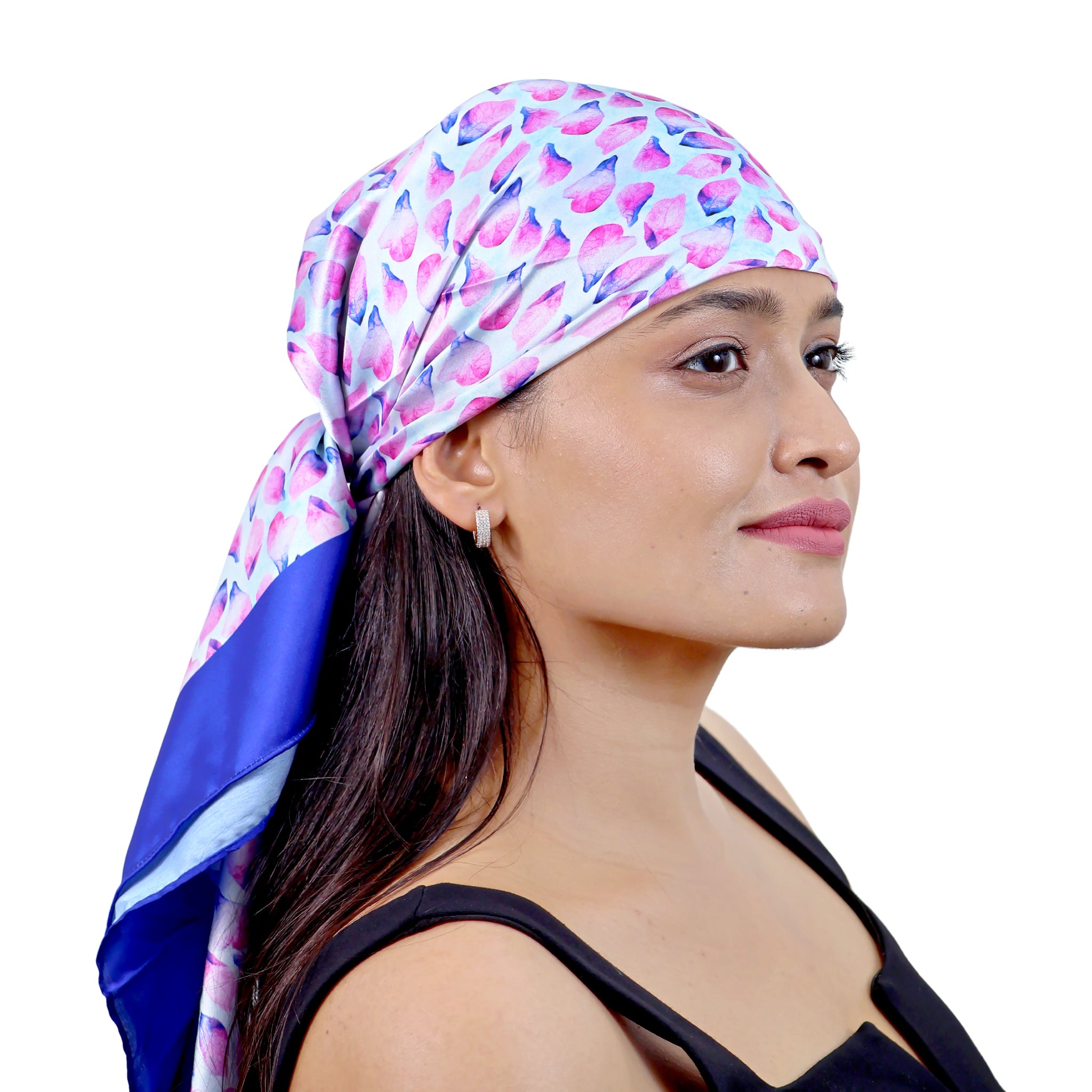 Serene Bloom Wisteria Flow Long Layered Tie Scarf